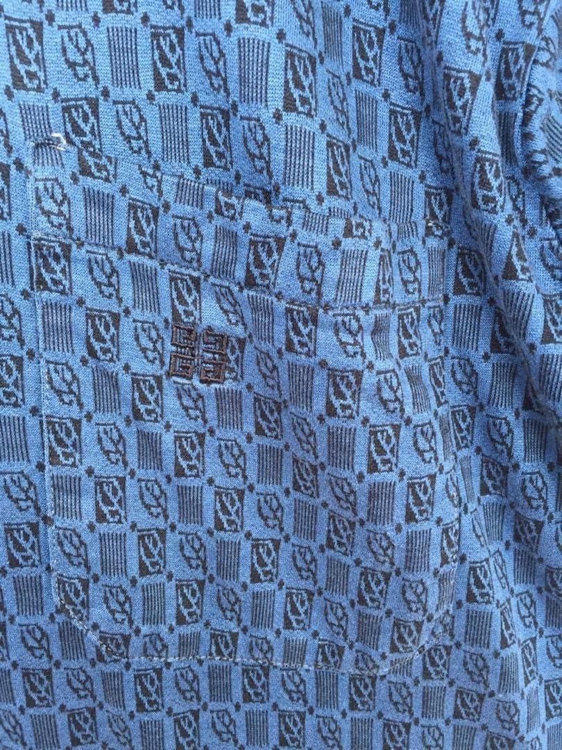 Givenchy 💥Vintage Givenchy Italy Monogram Polo Shirt Size US M / EU 48-50 / 2 - 7 Thumbnail