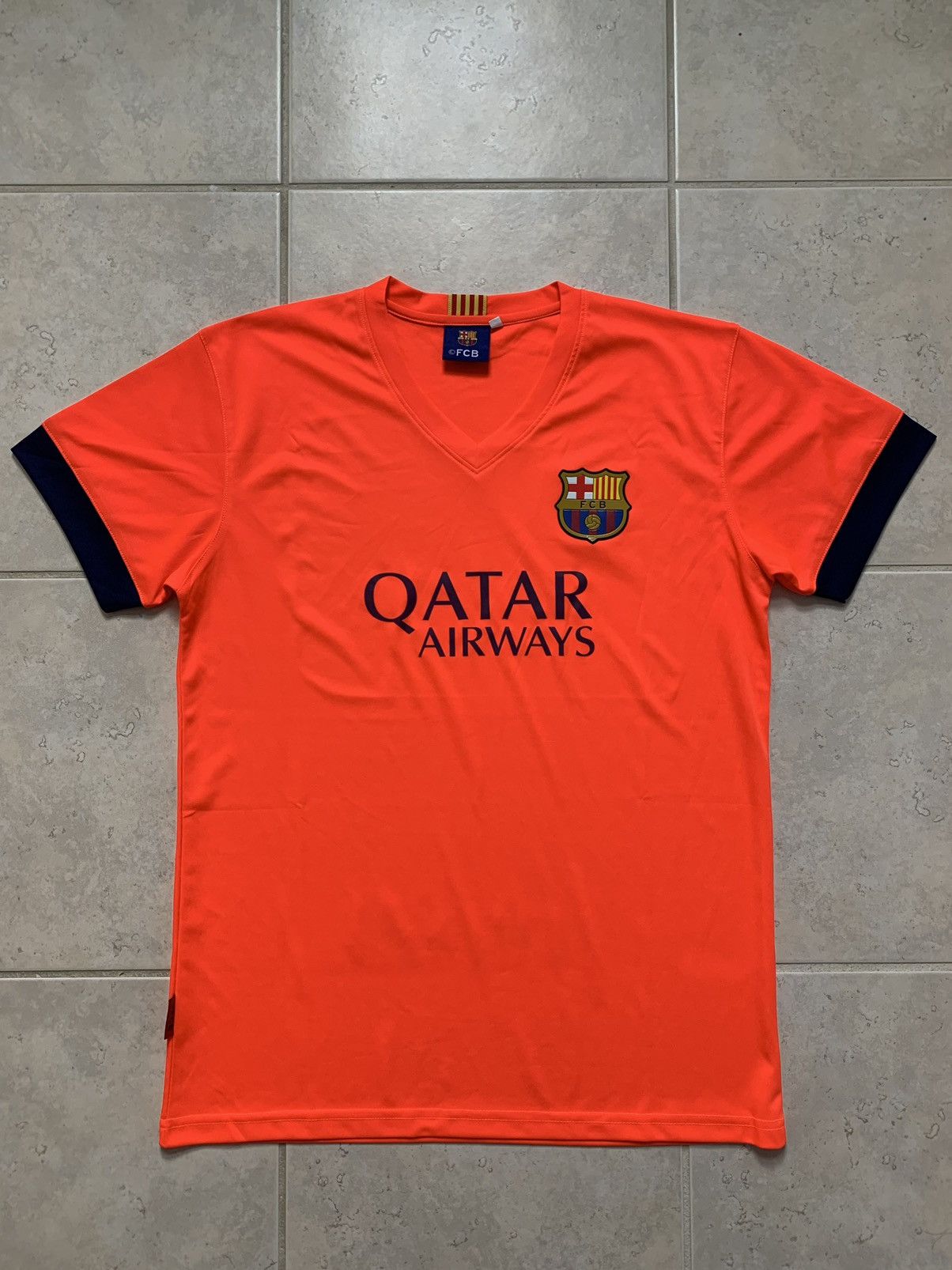 F.C. Barcelona Neon Orange F.C. Barcelona Training Jersey Grailed