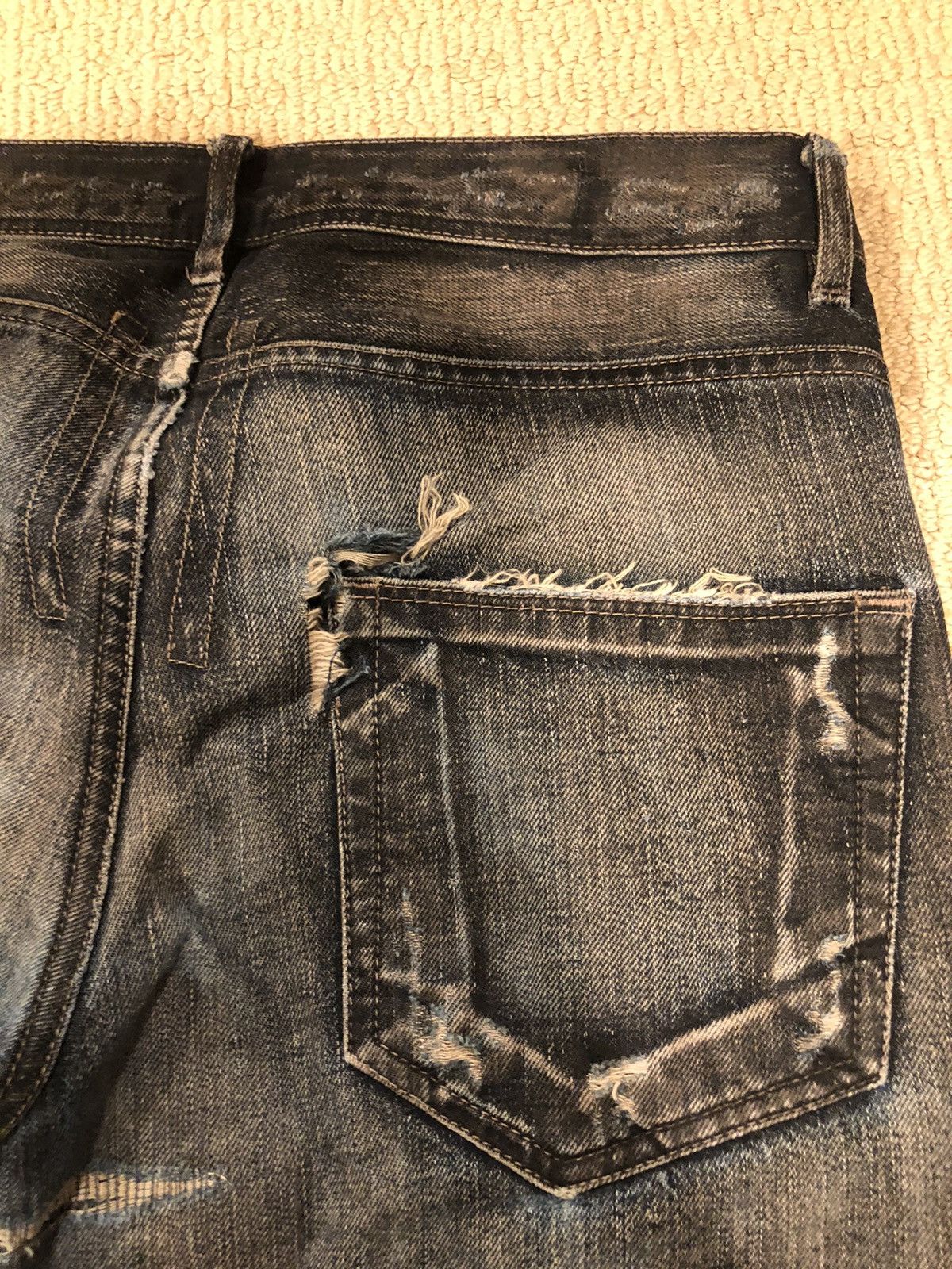 Rick Owens Drkshdw Rick Owens Olmar & Mirta Detroit Cut Denim Size US 32 / EU 48 - 13 Thumbnail