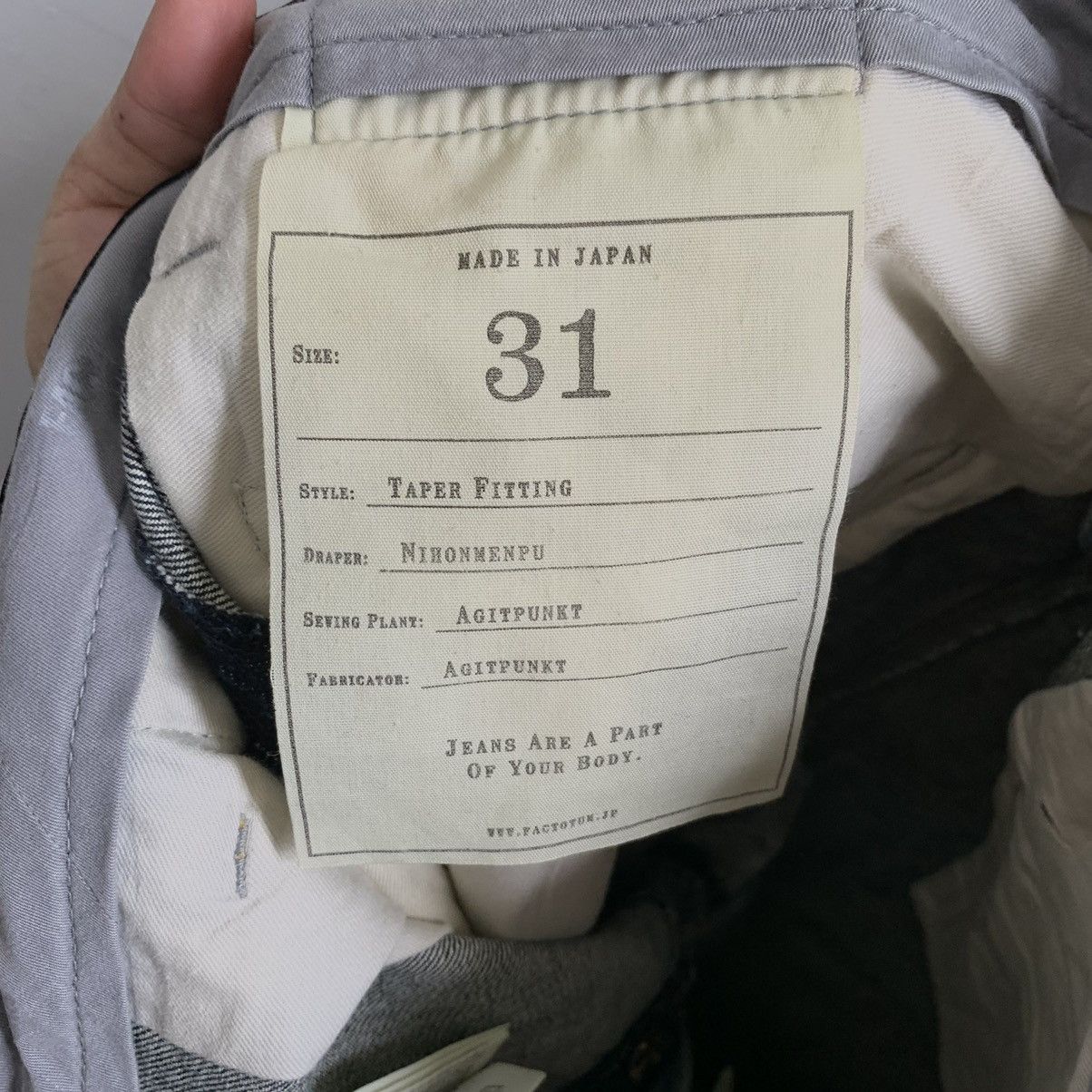 FACTOTUM Factotum Made in Japan Selvedge Denim Jeans Size US 33 - 12 Thumbnail