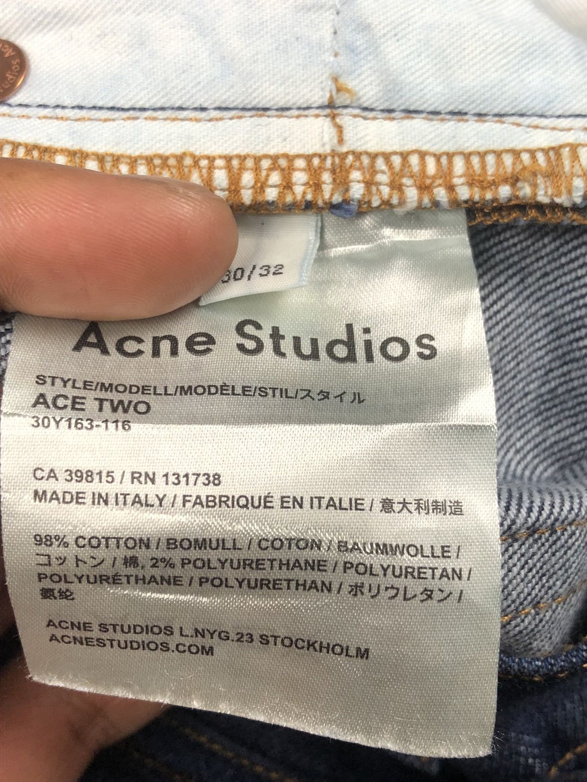 Acne Studios Acne Studios Classic Denim Size US 31 - 10 Thumbnail