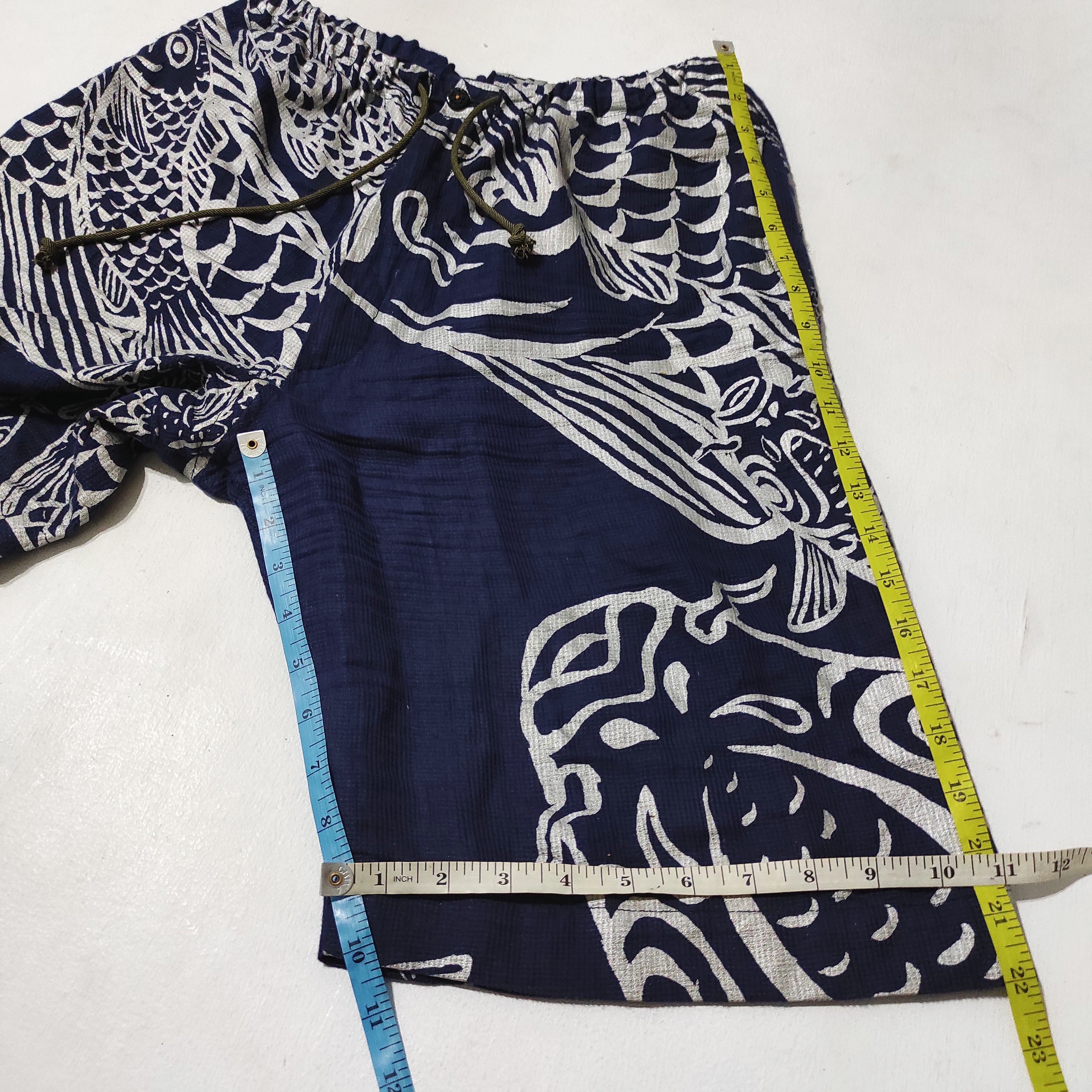 Japanese Brand JAPANES POP TEXTILE DESIGN BY SOUSOU HAND PRINTED IN KYOTO Size US 29 - 18 Thumbnail