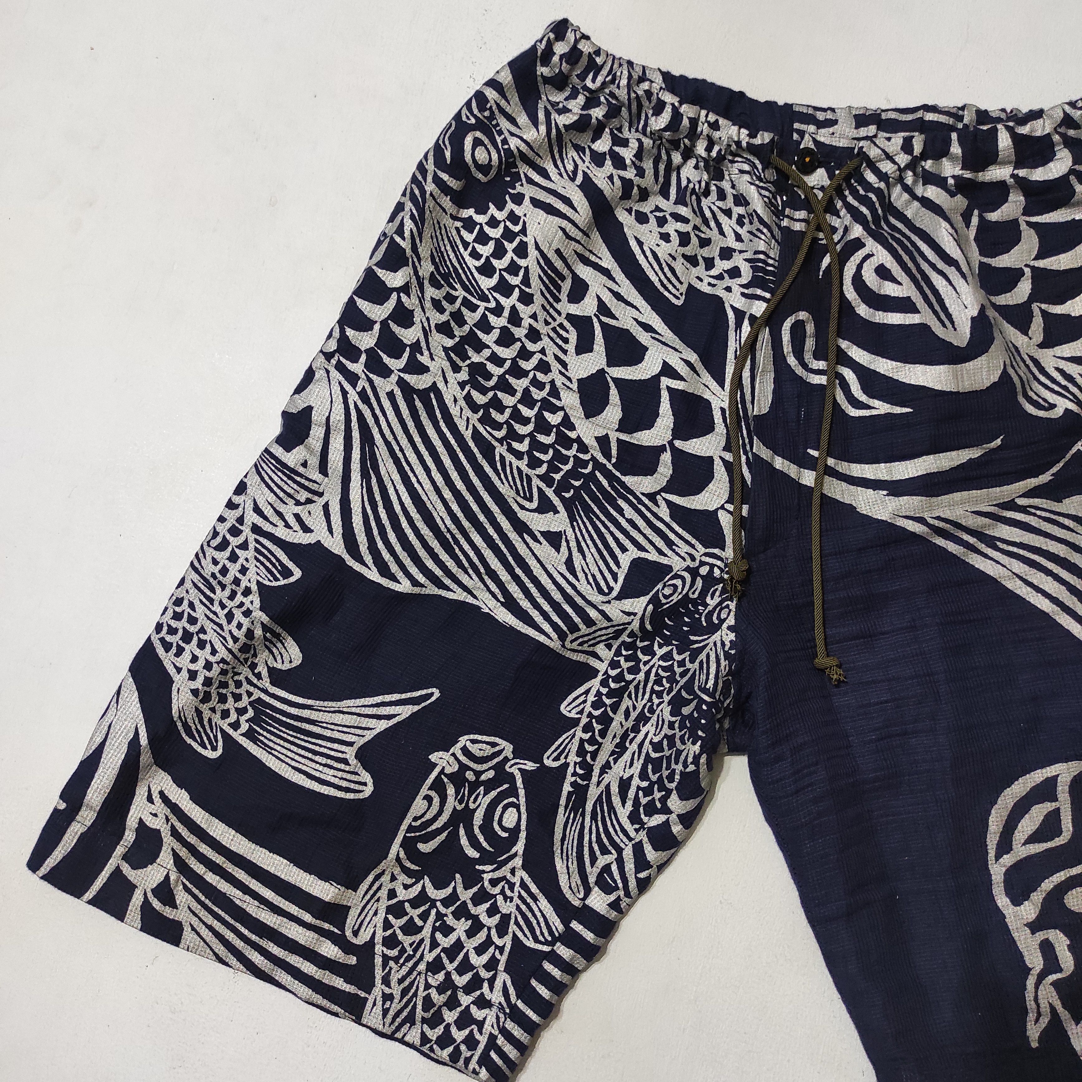 Japanese Brand JAPANES POP TEXTILE DESIGN BY SOUSOU HAND PRINTED IN KYOTO Size US 29 - 2 Thumbnail