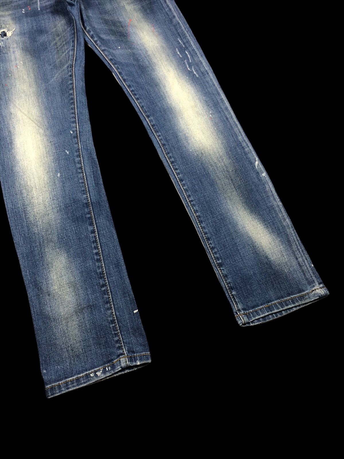 Dsquared2 Dsquared2 🇮🇹 Paint Splatter Distressed Denim Size US 32 / EU 48 - 3 Thumbnail