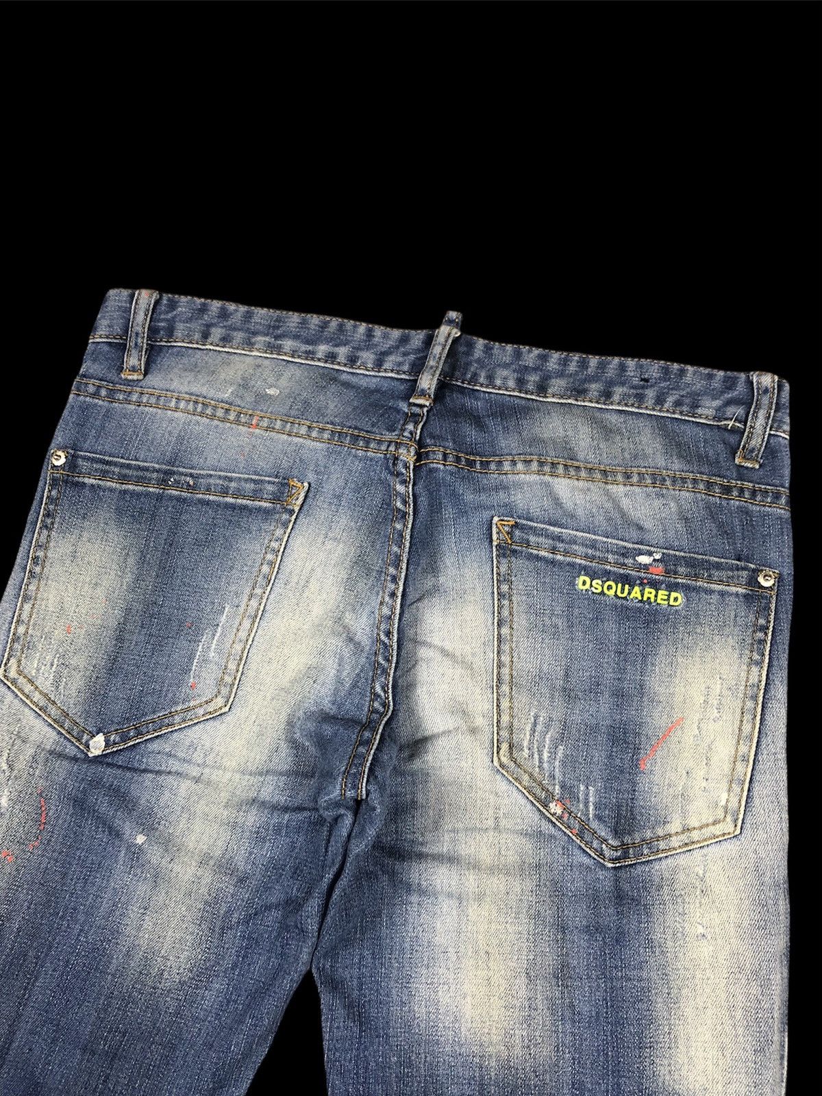 Dsquared2 Dsquared2 🇮🇹 Paint Splatter Distressed Denim Size US 32 / EU 48 - 8 Thumbnail