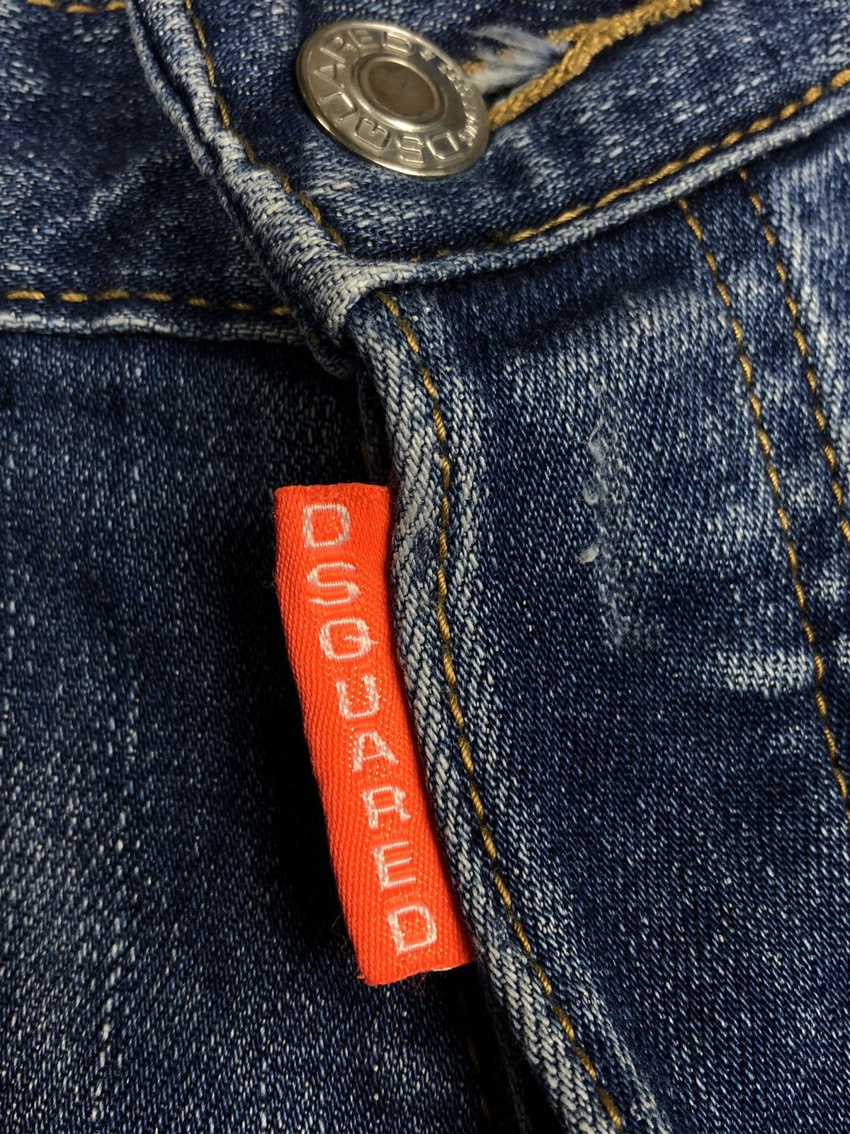 Dsquared2 Dsquared2 🇮🇹 Paint Splatter Distressed Denim Size US 32 / EU 48 - 13 Thumbnail