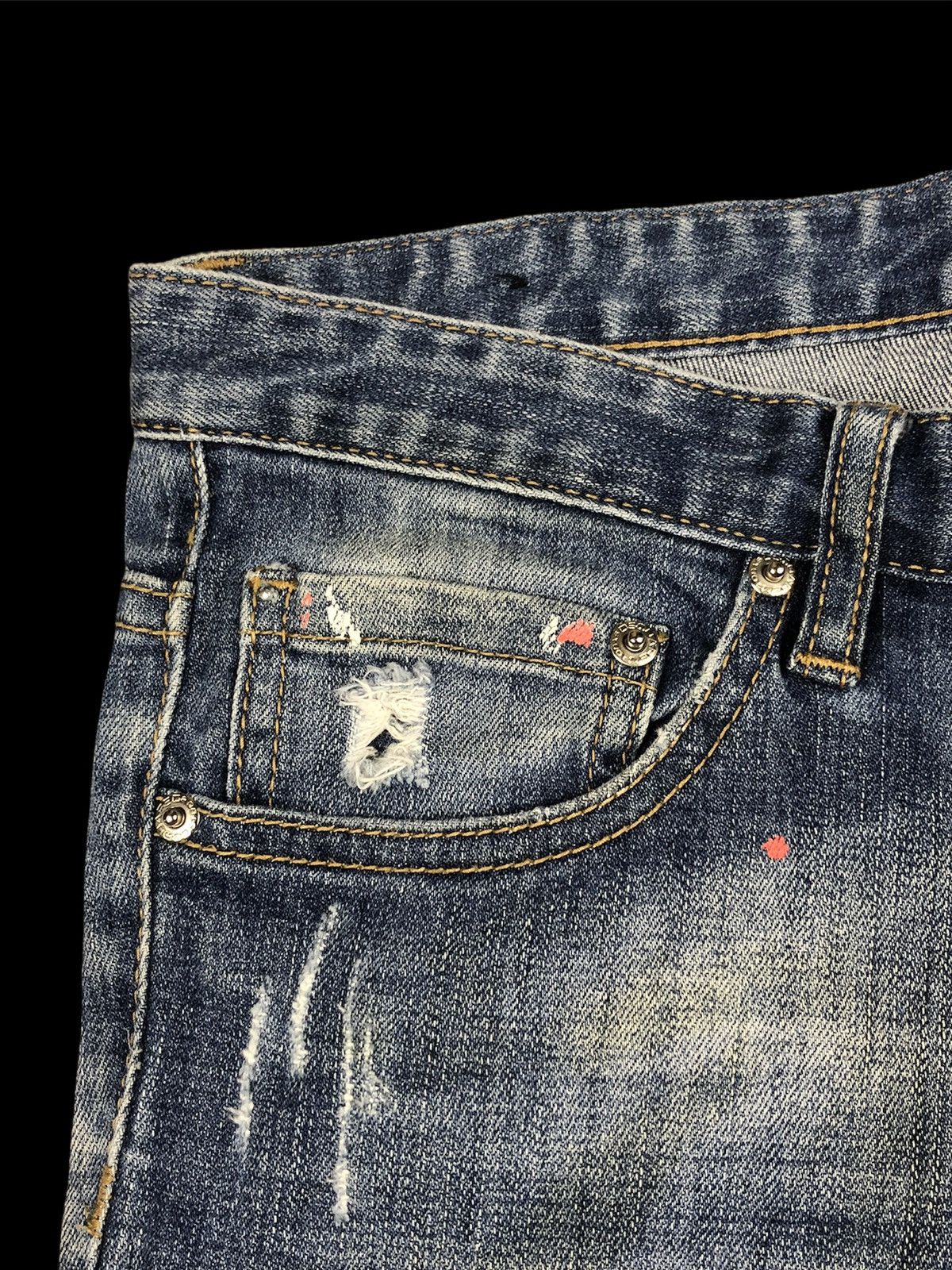 Dsquared2 Dsquared2 🇮🇹 Paint Splatter Distressed Denim Size US 32 / EU 48 - 9 Thumbnail