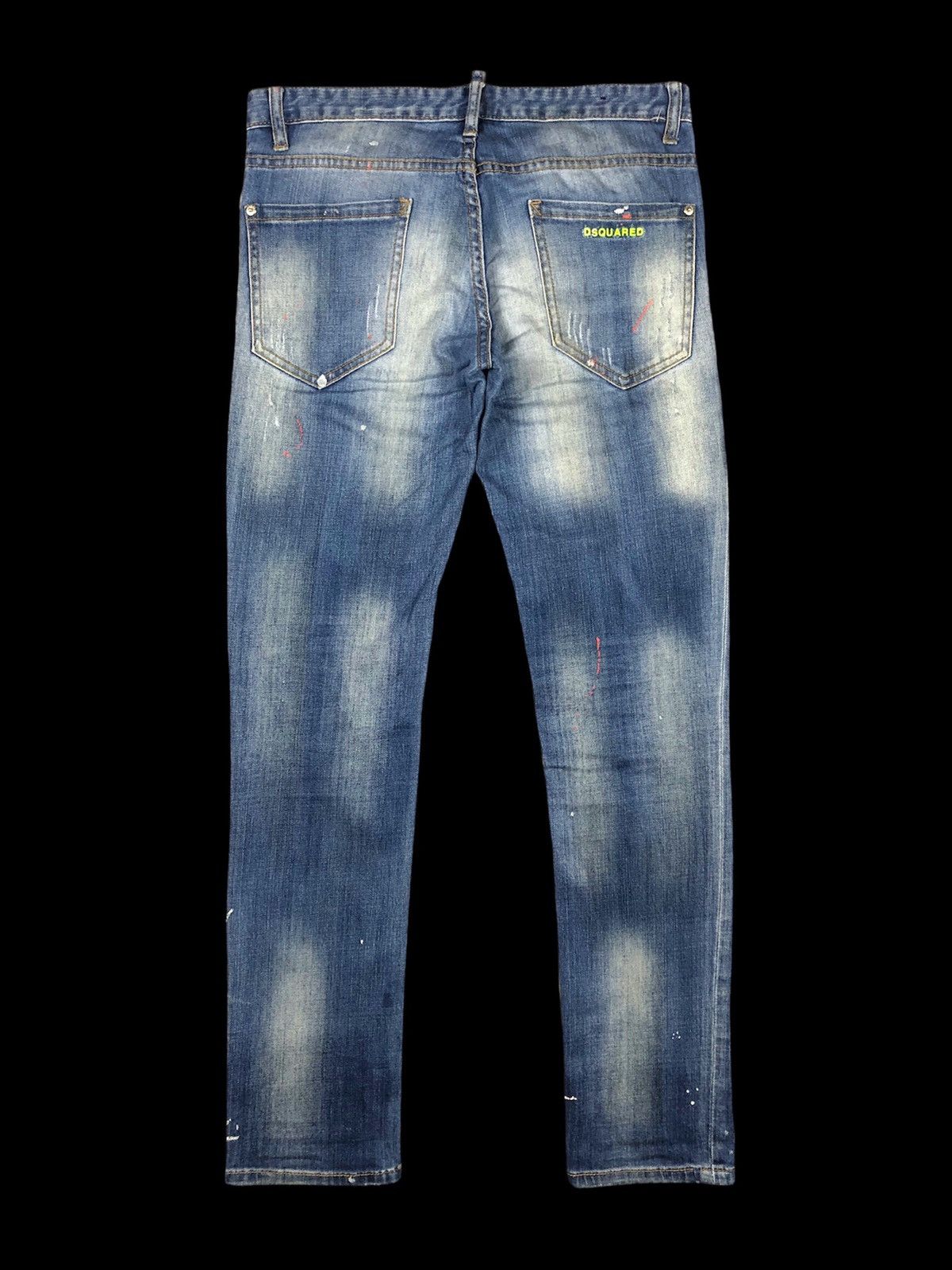Dsquared2 Dsquared2 🇮🇹 Paint Splatter Distressed Denim Size US 32 / EU 48 - 2 Thumbnail