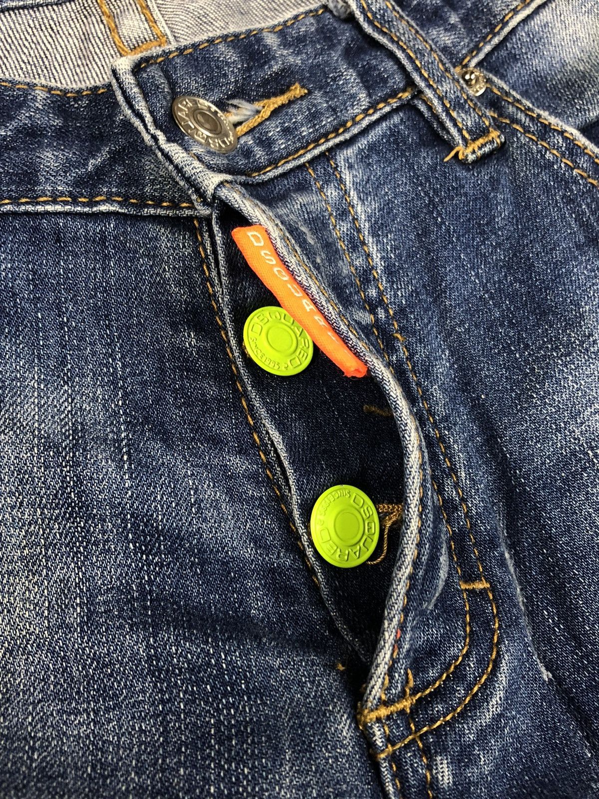 Dsquared2 Dsquared2 🇮🇹 Paint Splatter Distressed Denim Size US 32 / EU 48 - 12 Thumbnail