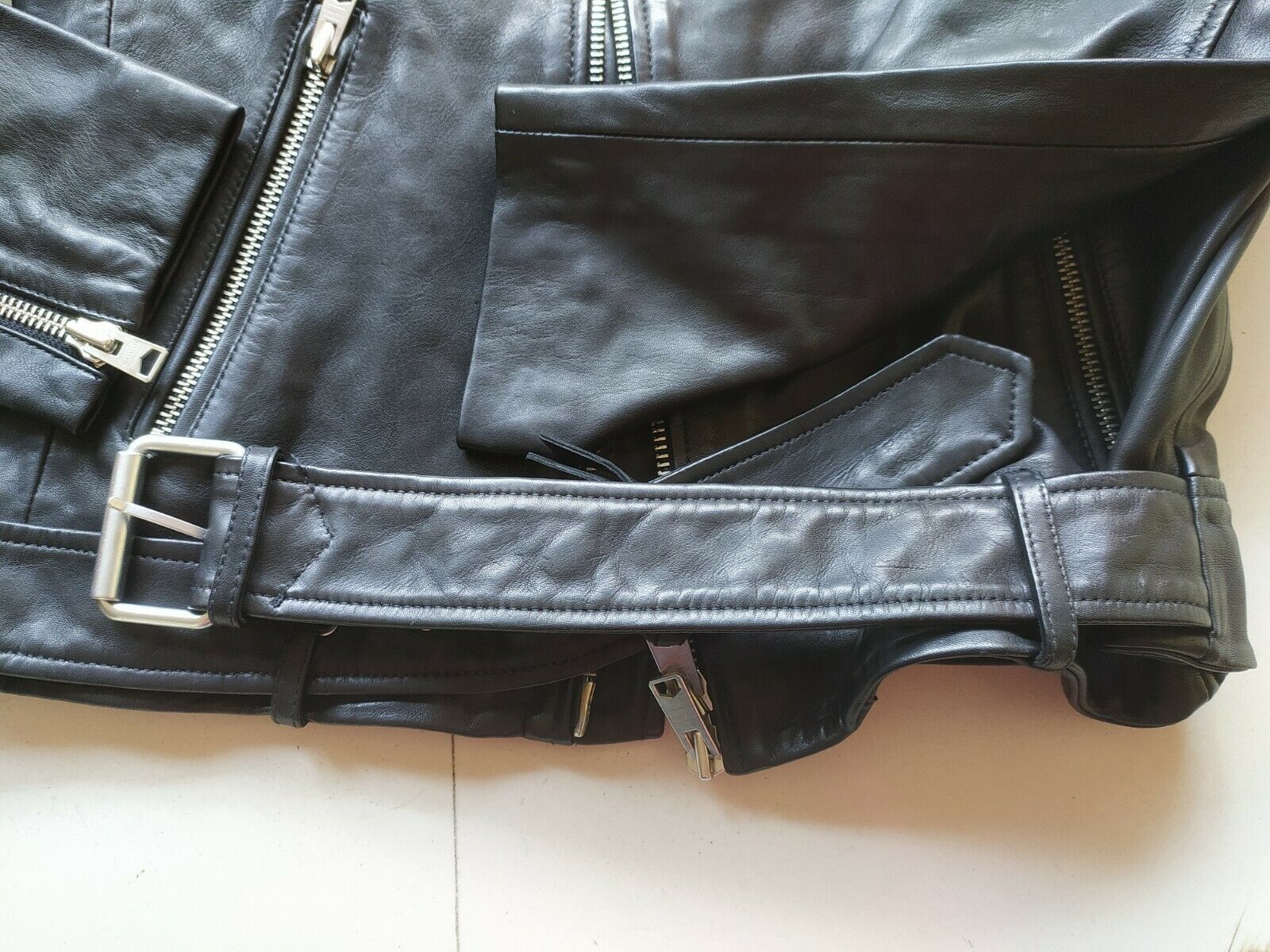 Allsaints Allsaints Rigg leather biker Jacket $535 Size US L / EU 52-54 / 3 - 10 Thumbnail