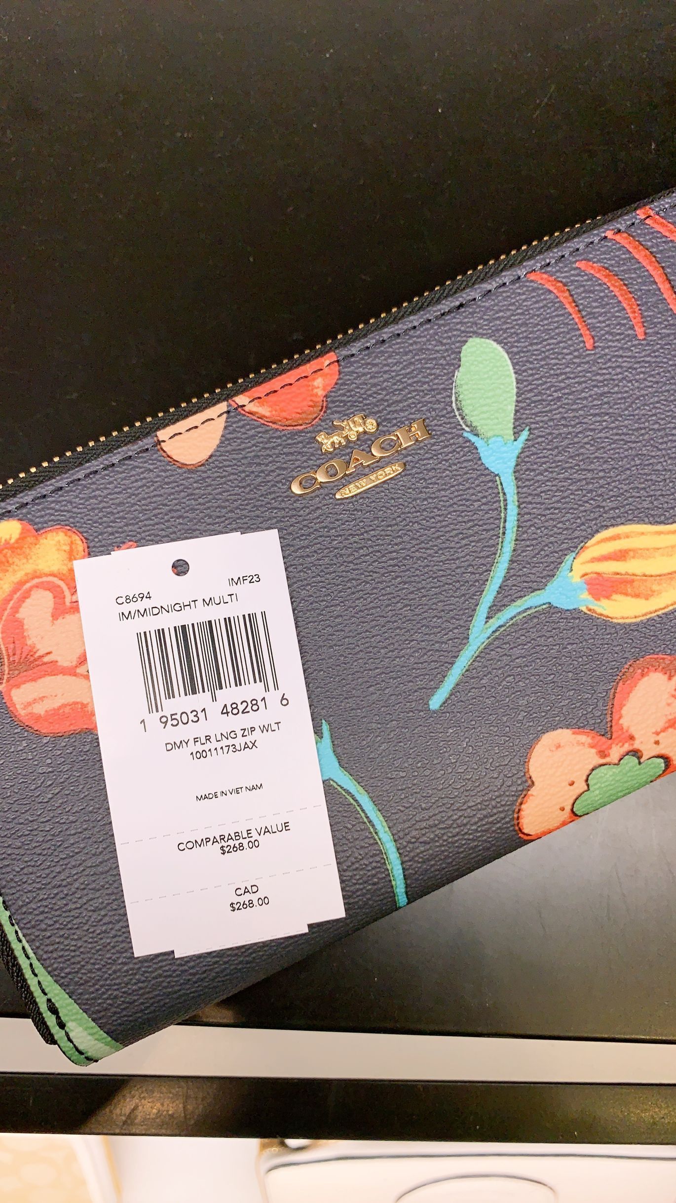 Coach Long store Zip Around Wallet With Dreamy Land Floral Print