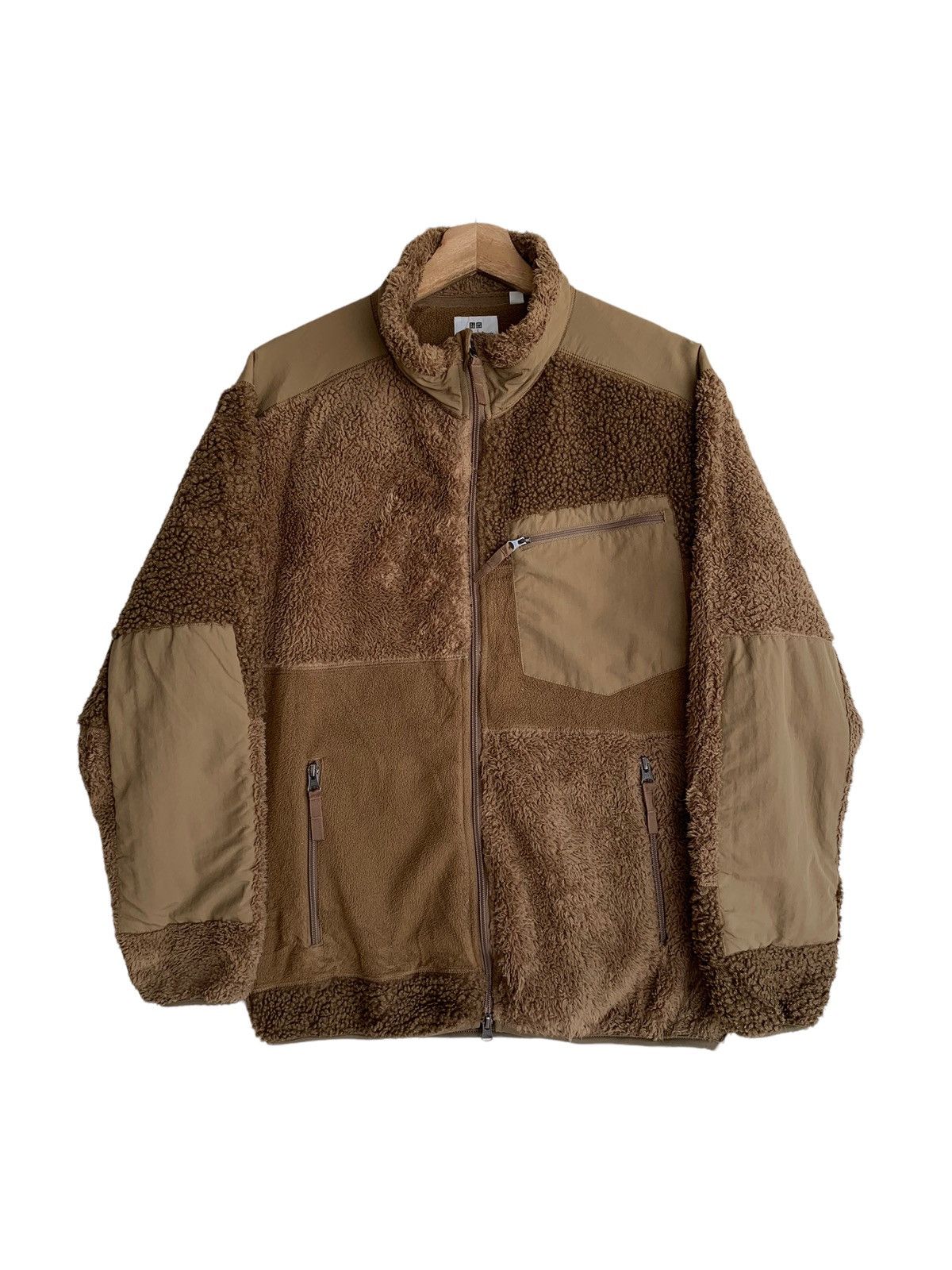 🔥E.GARMENTS X UNIQLO SPLIT PATCHWORKS FLEECE JACKETS