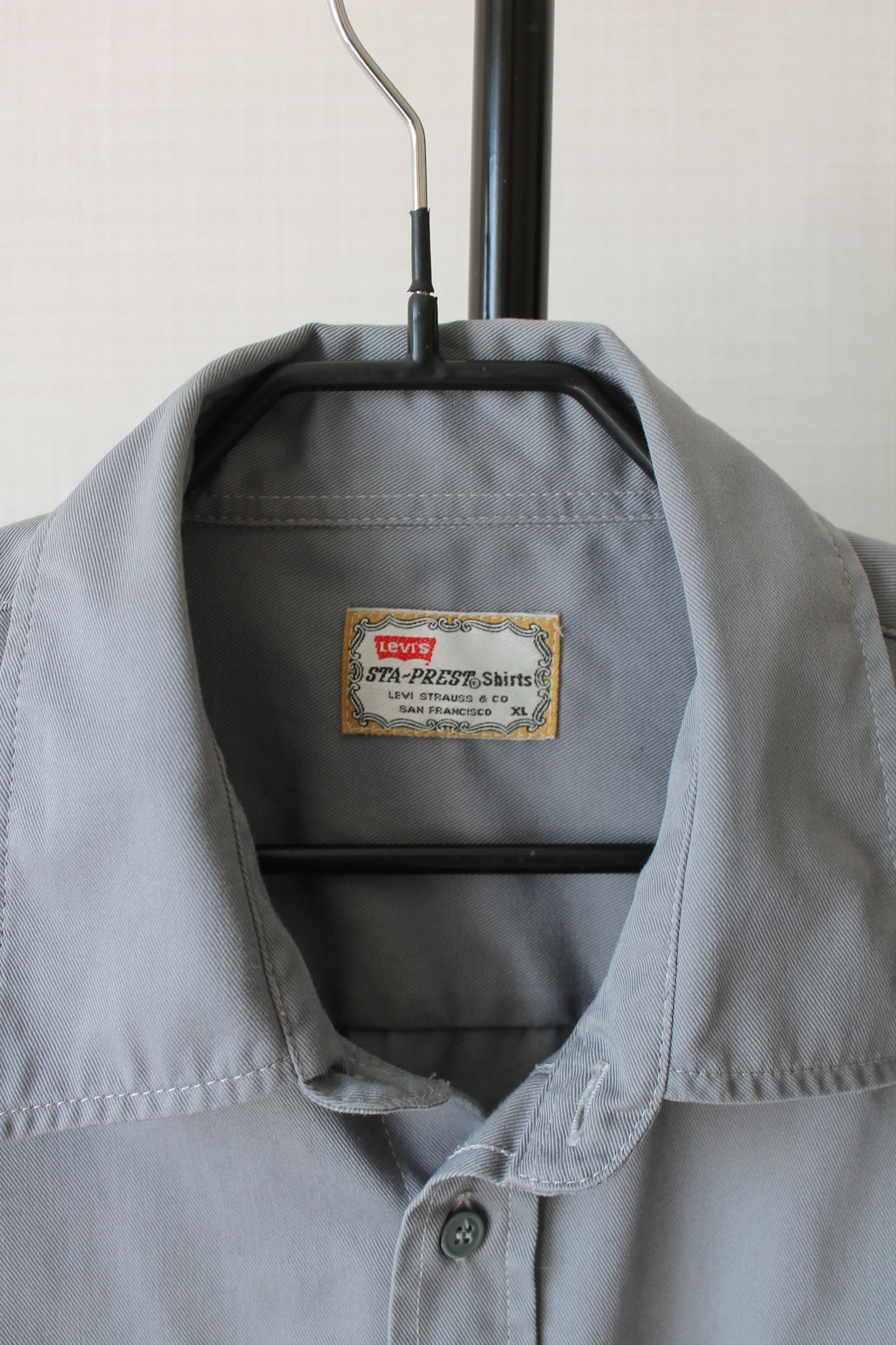 Levi's 90's Levi's Sta Prest Vintage Shirt Long Sleeve XL Size US XL / EU 56 / 4 - 5 Thumbnail