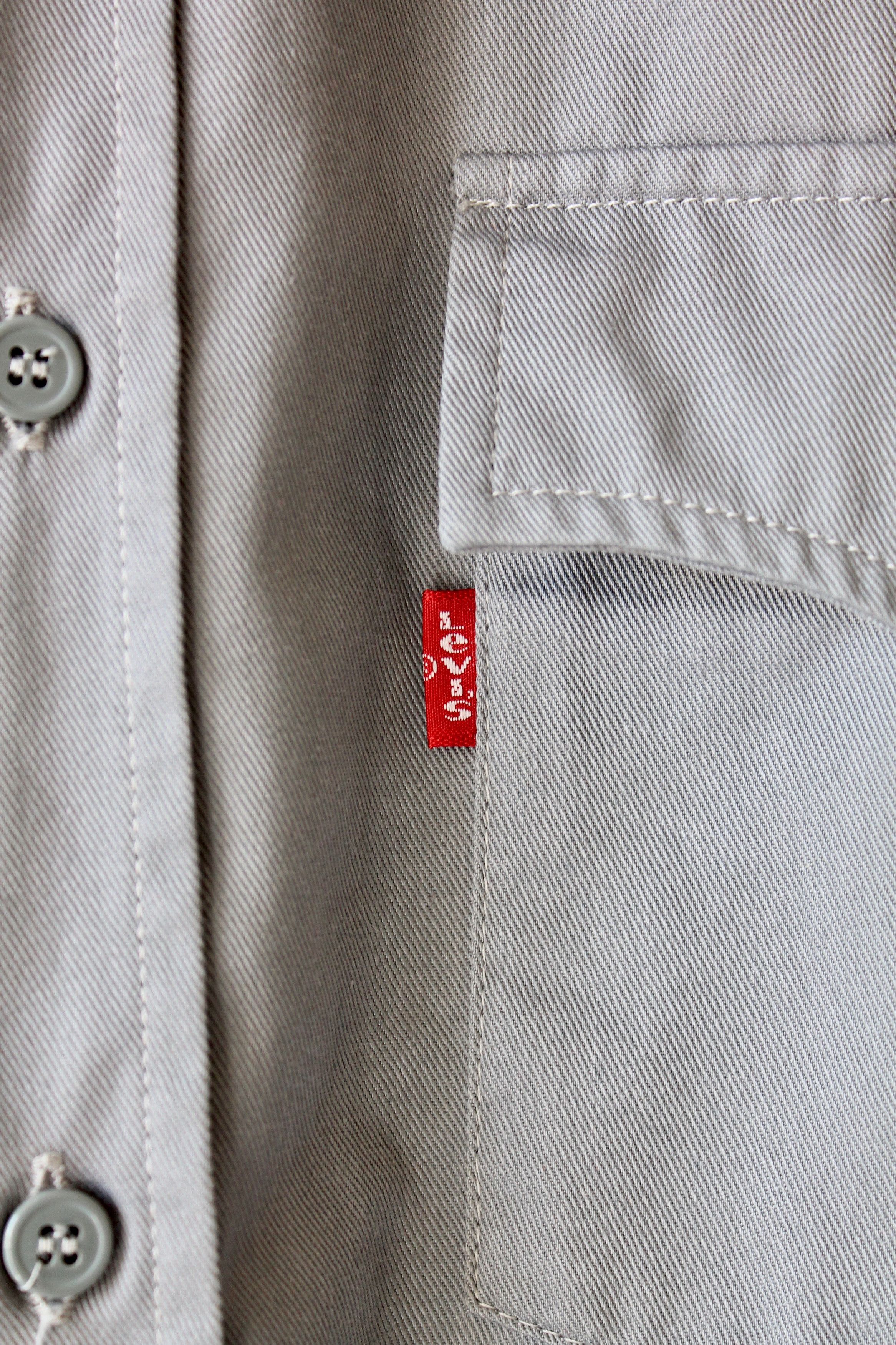 Levi's 90's Levi's Sta Prest Vintage Shirt Long Sleeve XL Size US XL / EU 56 / 4 - 3 Thumbnail