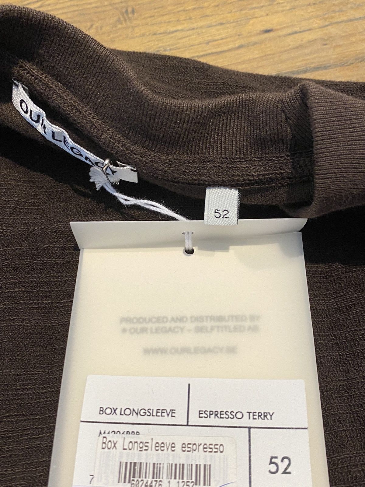 Our Legacy Our Legacy Box Longsleeve Espresso Size US L / EU 52-54 / 3 - 4 Thumbnail