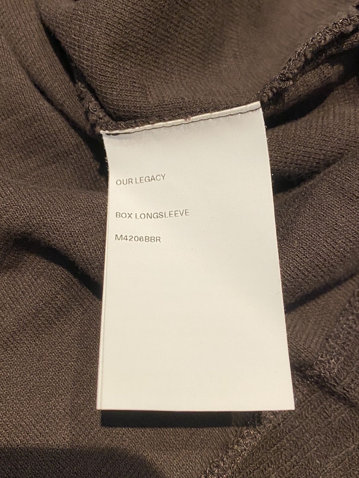 Our Legacy Our Legacy Box Longsleeve Espresso Size US L / EU 52-54 / 3 - 5 Thumbnail