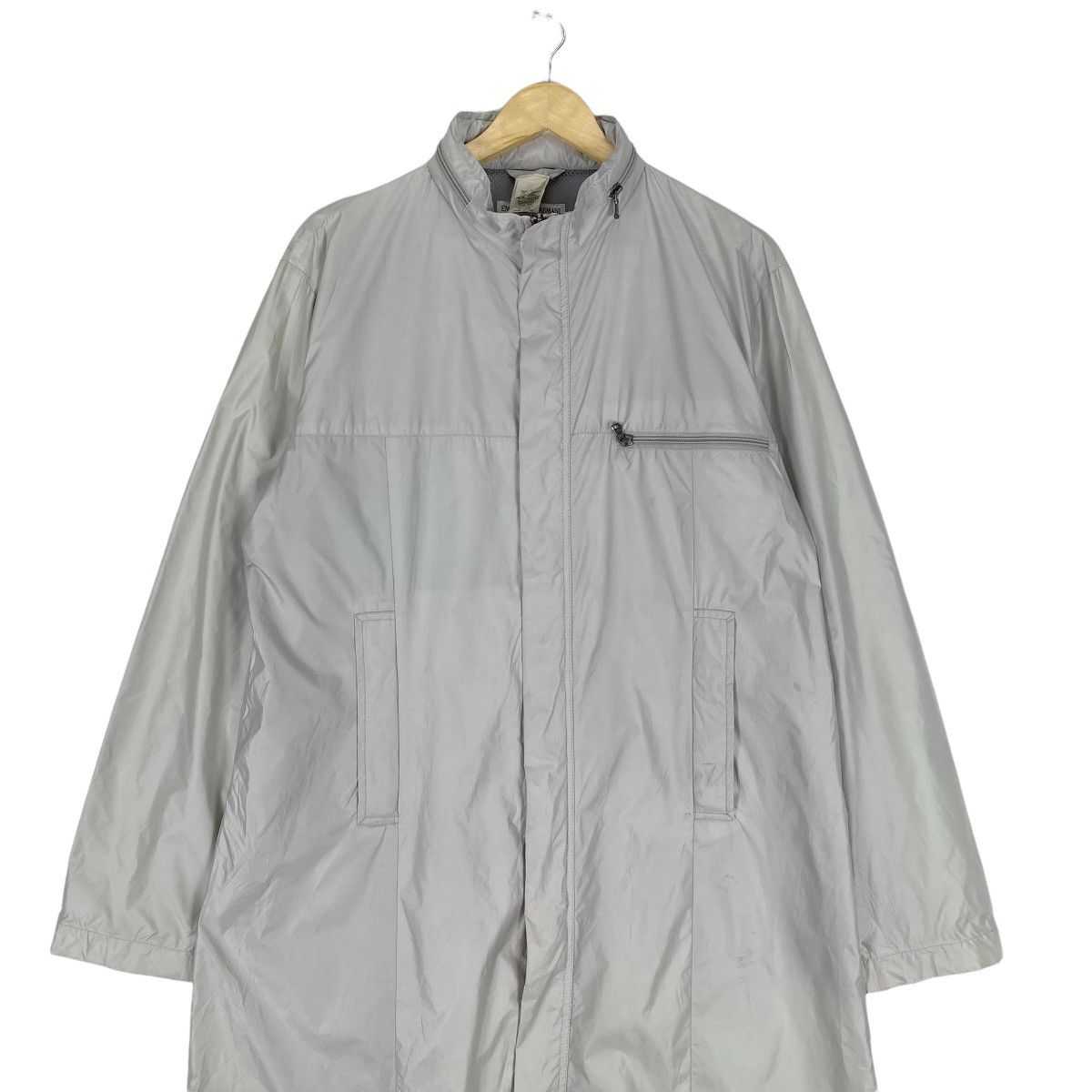 Emporio Armani 🌟EMPORIO ARMANI RAYON LONG ZIPPER JACKET Size US M / EU 48-50 / 2 - 3 Thumbnail