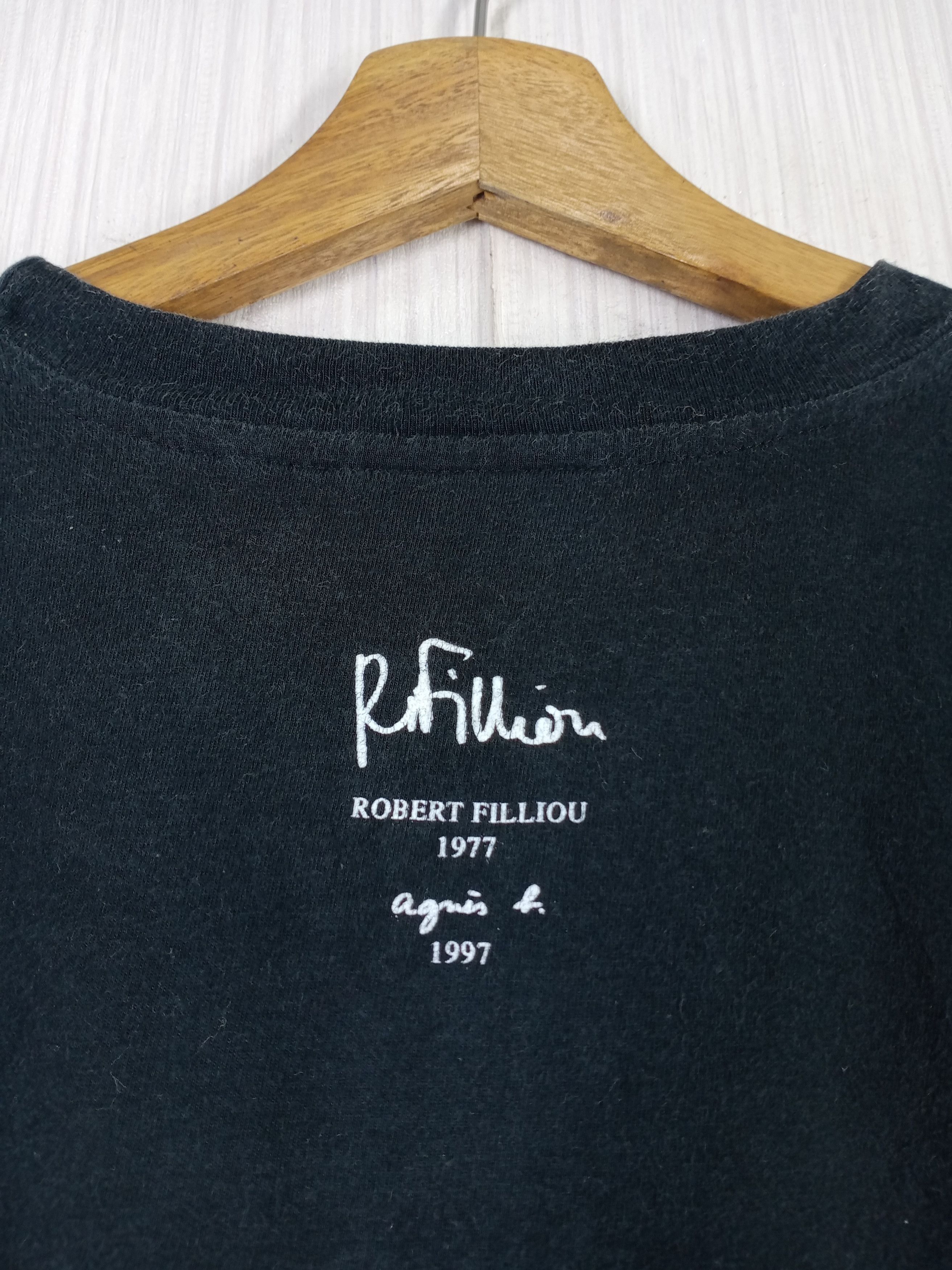 agnes b. Vintage Agnes B D'artiste Robert Filliou Tshirt Size US S / EU 44-46 / 1 - 4 Thumbnail