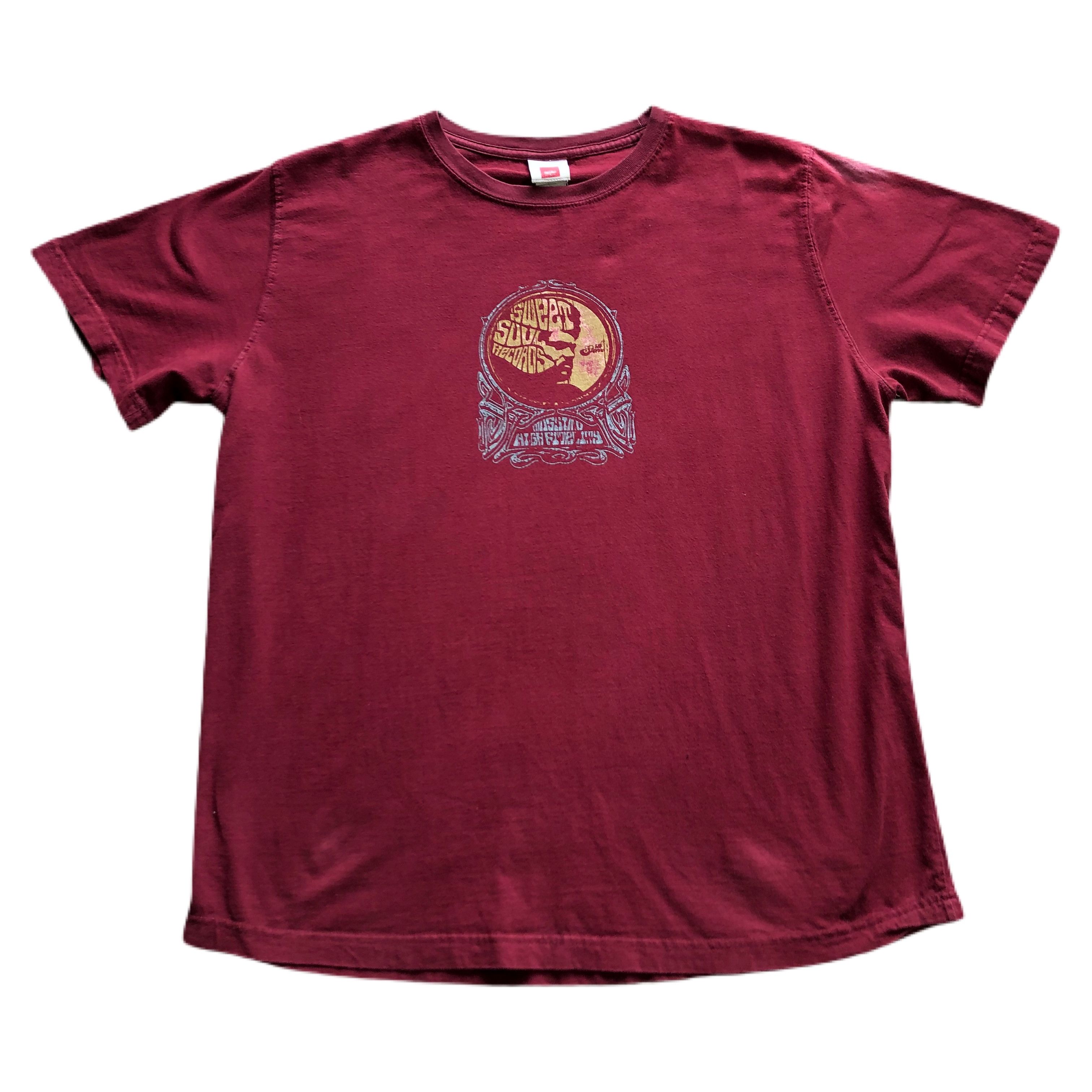 Vintage 90s Mossimo Shirt Mens Medium Sun-Faded Single-Stitch Purple Script  Logo