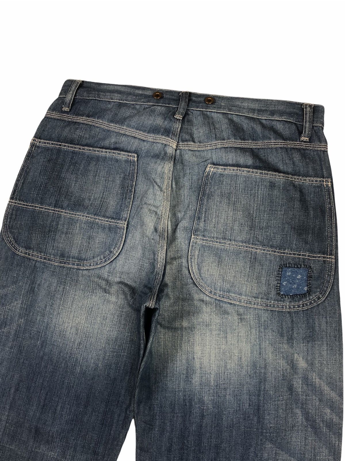 Journal Standard Journal Standard Sashiko Stitch Worker Denim Size US 33 - 8 Thumbnail