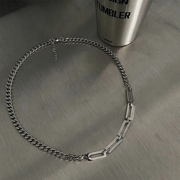 Jewelry × Vintage Fashionable Adjustable Titanium Steel Men's Necklace Size ONE SIZE - 3 Thumbnail