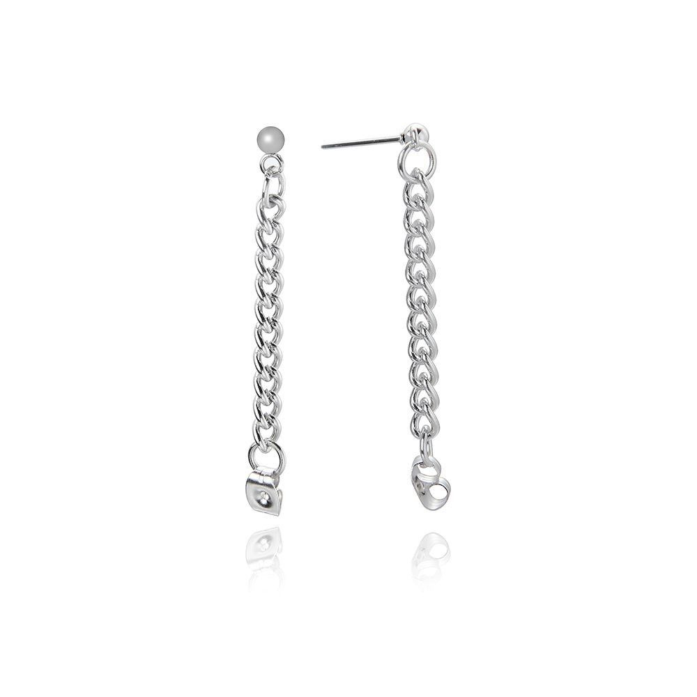 Jewelry × Vintage Fashion Men's Chain Stud Earrings Size ONE SIZE - 3 Thumbnail