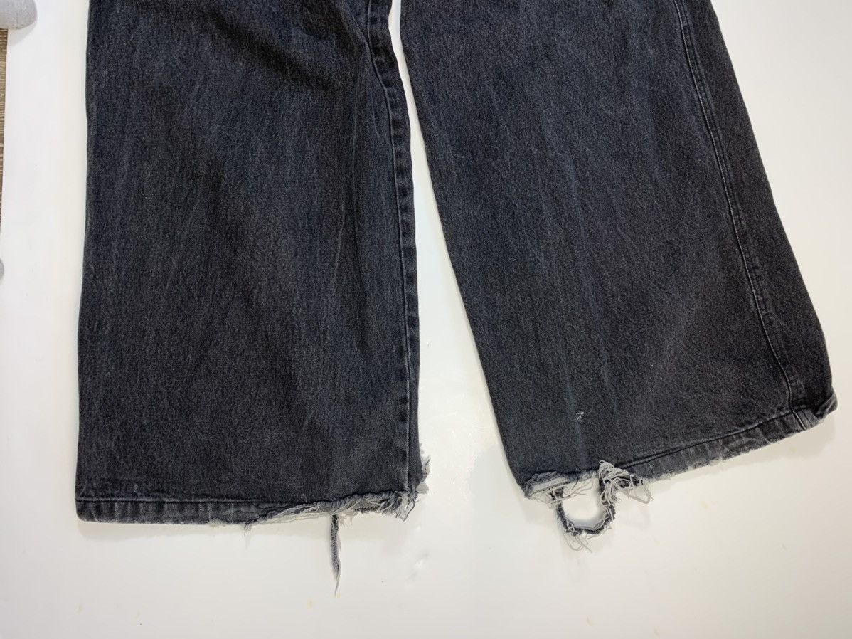 JNCO Vintage Snake Eye Y2K Wide Leg Rave Goth Faded Black Jeans Size US 32 / EU 48 - 3 Thumbnail