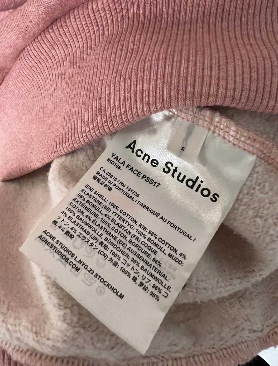 Acne Studios Oversized Acne Studios Yala Face Hoodie '17