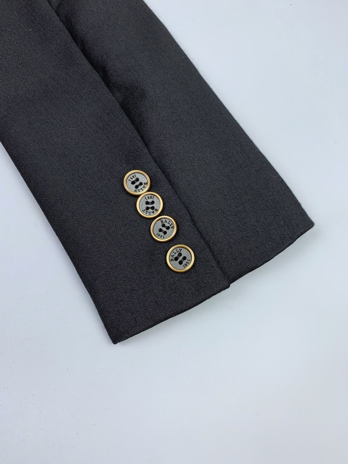 Bally Women's BALLY Black Wool Pocket Blazer Jacket Size US 8 Size M / US 6-8 / IT 42-44 - 9 Thumbnail