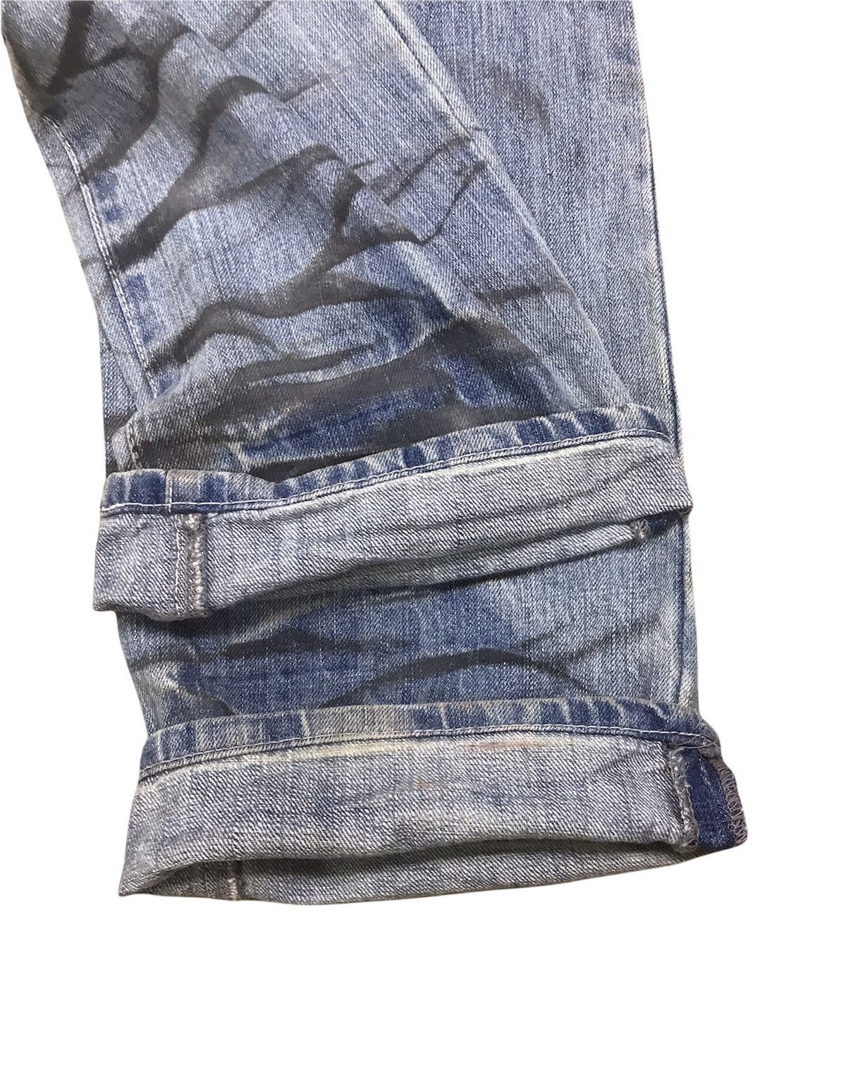 Japanese Brand Rare 🔥Neutral Infinity Distressed Smoke Dirty Wash Denim Size US 30 / EU 46 - 6 Thumbnail