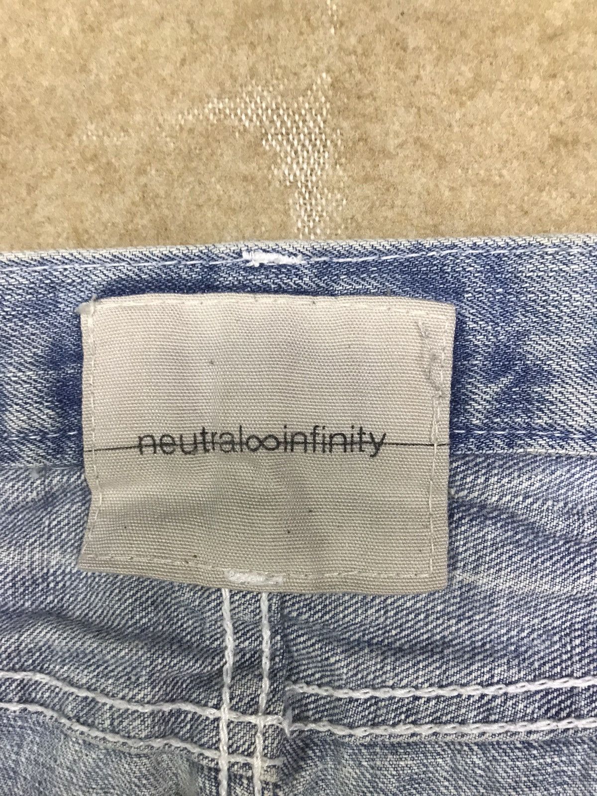 Japanese Brand Rare 🔥Neutral Infinity Distressed Smoke Dirty Wash Denim Size US 30 / EU 46 - 8 Thumbnail