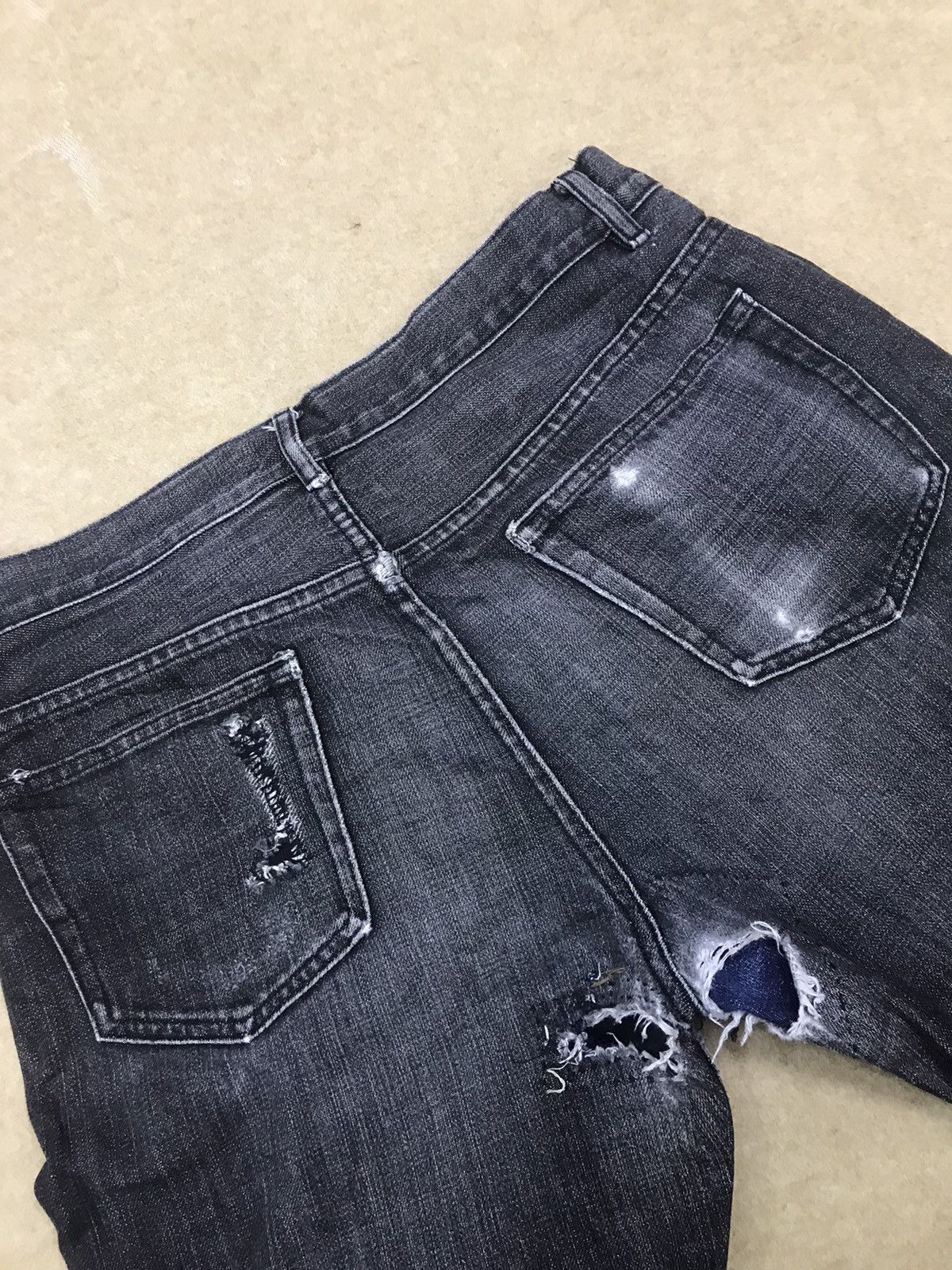 A.P.C. × Vintage Black A.P.C Distressed Denim Size US 32 / EU 48 - 6 Thumbnail