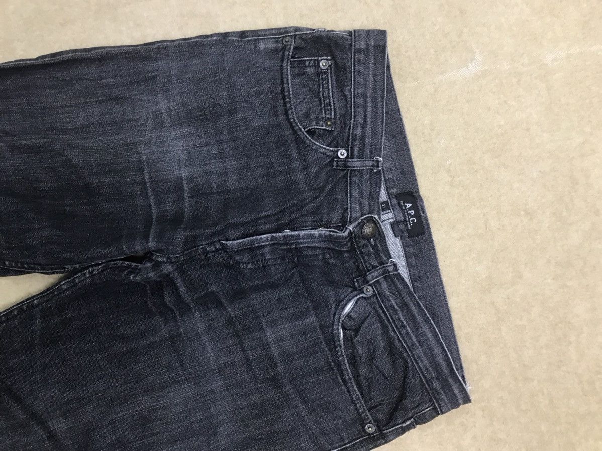 A.P.C. × Vintage Black A.P.C Distressed Denim Size US 32 / EU 48 - 5 Thumbnail