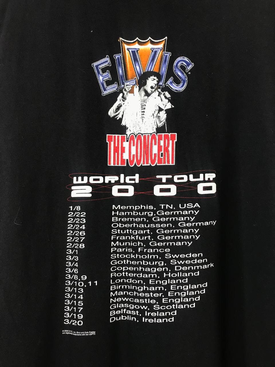 Band Tees × Vintage Elvis Presley 2000 vintage band tour tee Size US XXL / EU 58 / 5 - 7 Thumbnail
