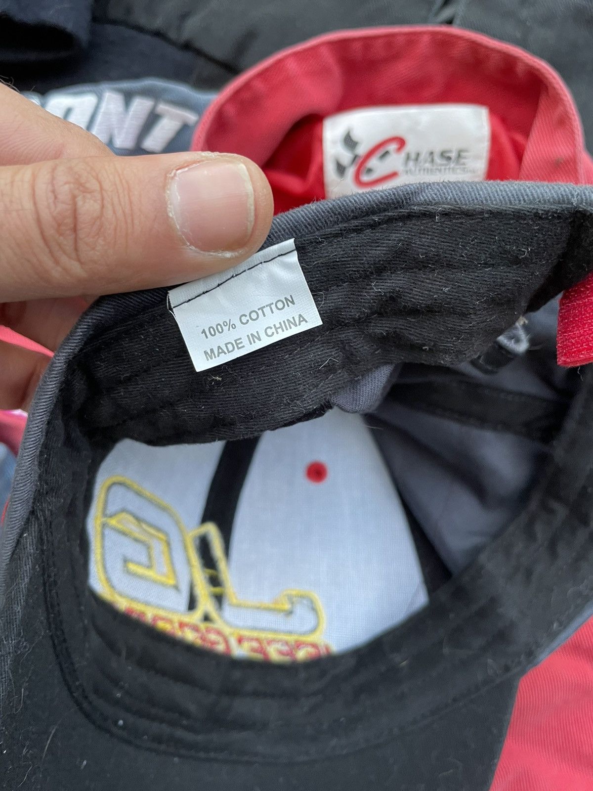 NASCAR 90s Vintage JEFF GORDON Velcro Strap Hat Vintage NASCAR Size ONE SIZE - 4 Thumbnail