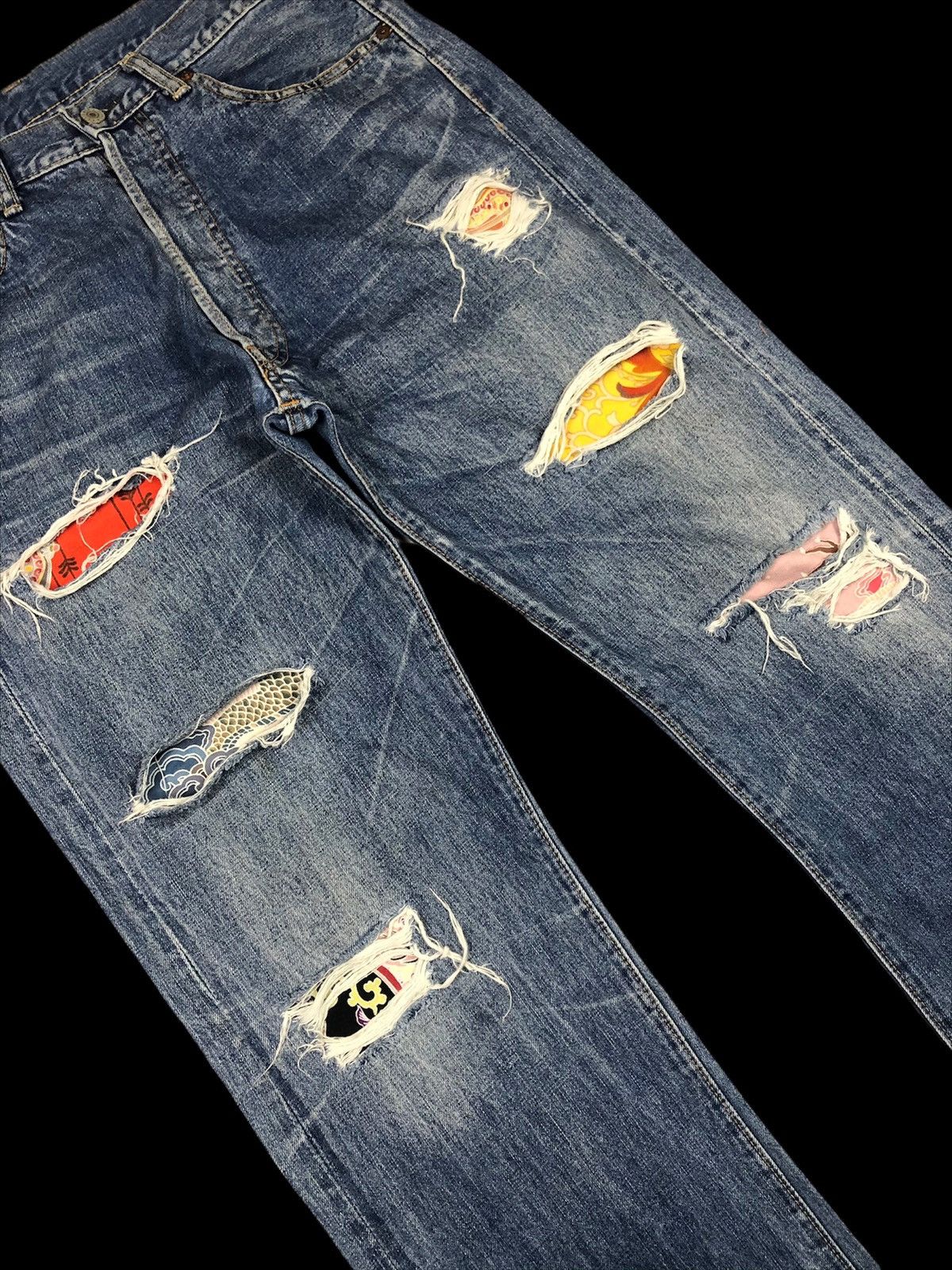 Yohji Yamamoto 90s Y’s For Men x Spotted Horse Distressed Selvedge Denim Size US 36 / EU 52 - 5 Thumbnail