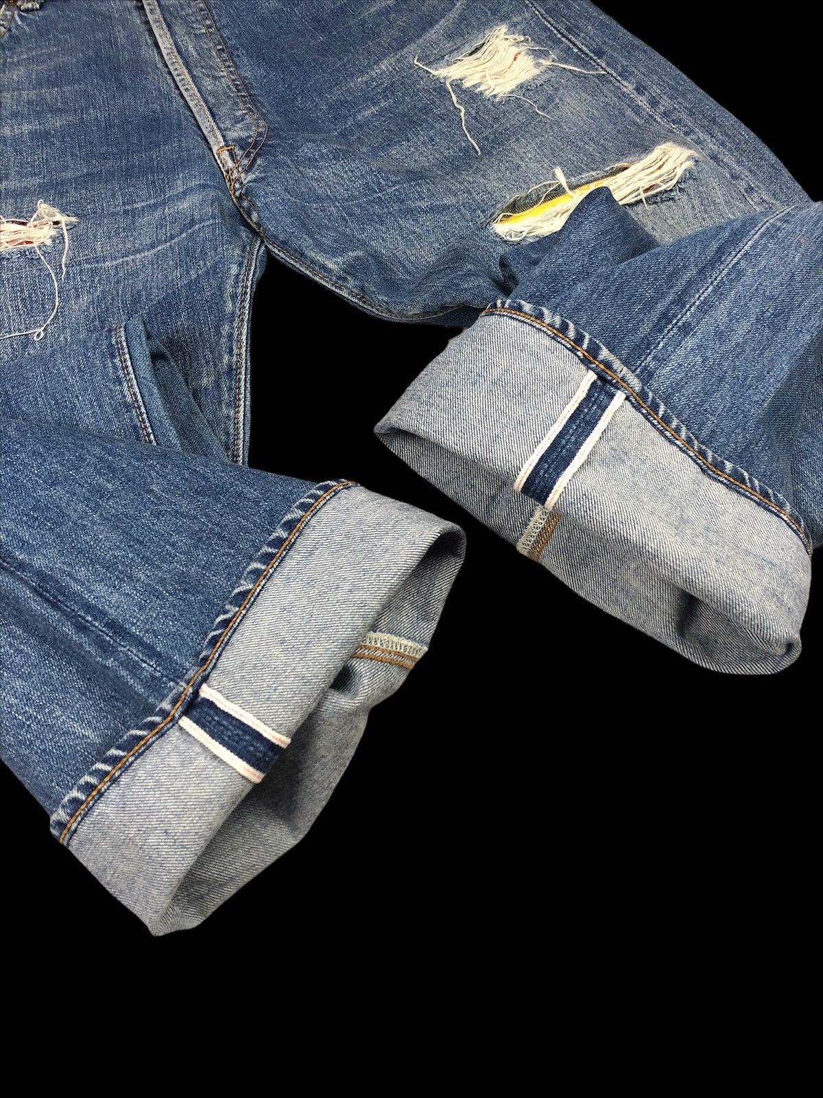 Yohji Yamamoto 90s Y’s For Men x Spotted Horse Distressed Selvedge Denim Size US 36 / EU 52 - 10 Thumbnail