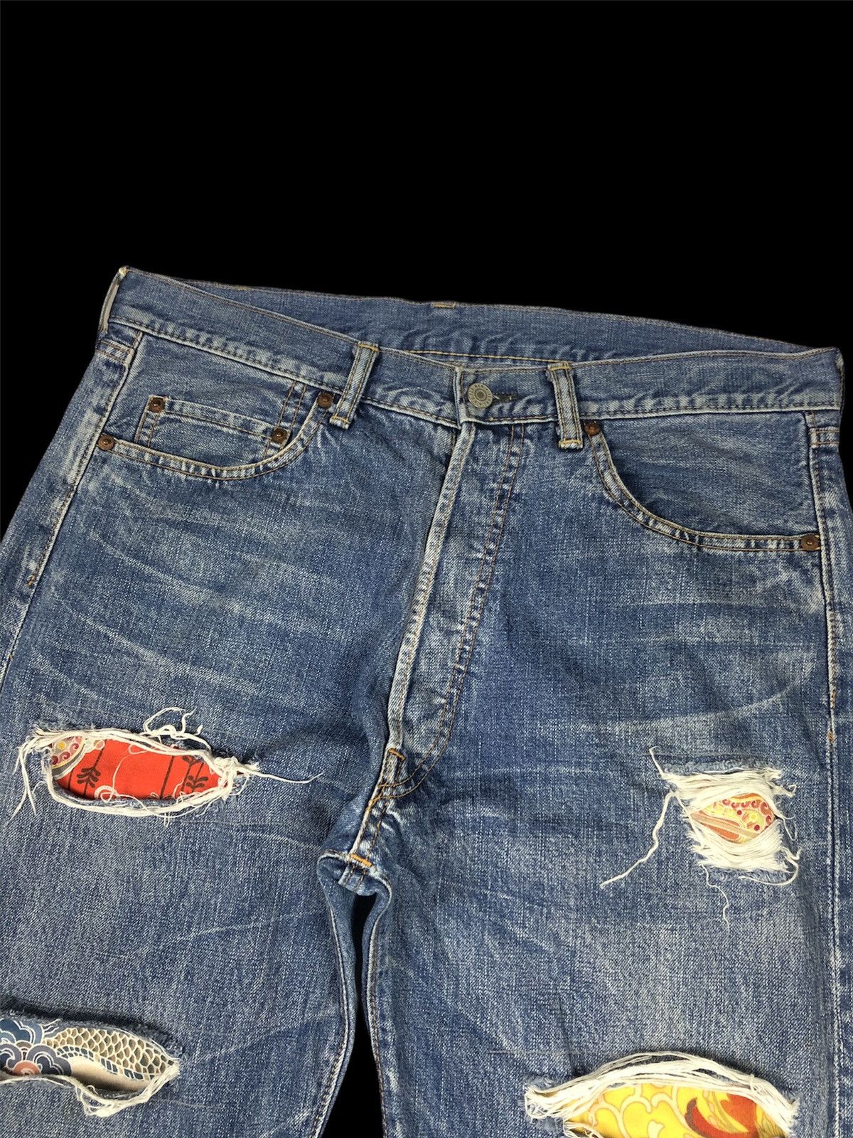 Yohji Yamamoto 90s Y’s For Men x Spotted Horse Distressed Selvedge Denim Size US 36 / EU 52 - 4 Thumbnail