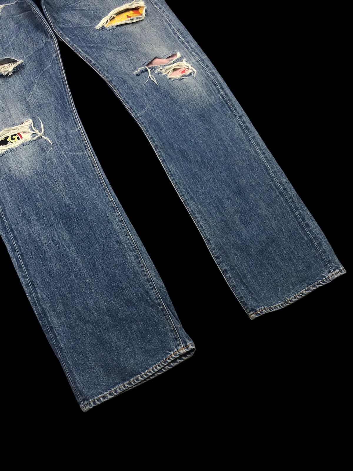 Yohji Yamamoto 90s Y’s For Men x Spotted Horse Distressed Selvedge Denim Size US 36 / EU 52 - 3 Thumbnail