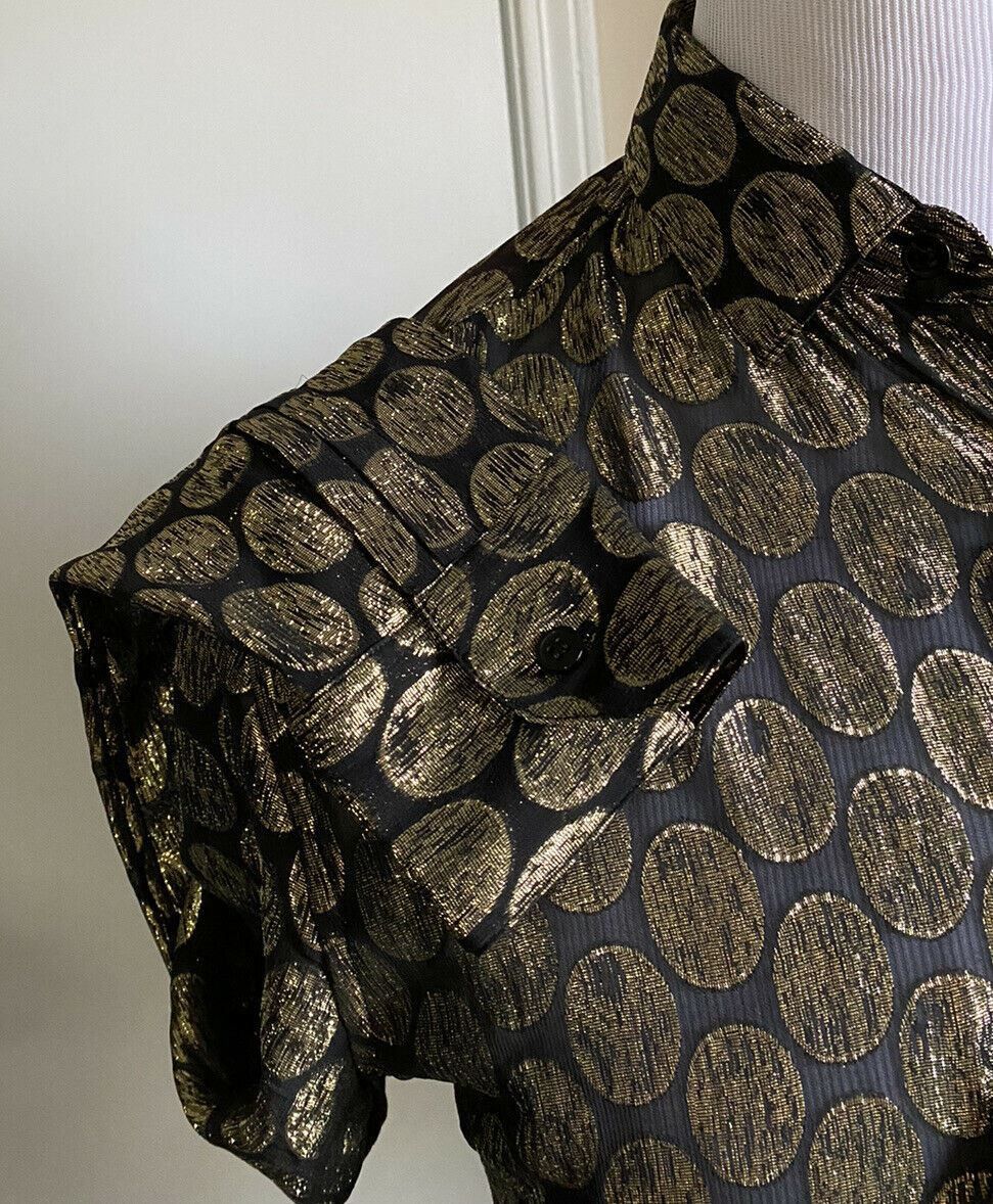 Saint Laurent Paris RARE Shirt in Black & Gold Size US M / EU 48-50 / 2 - 5 Thumbnail