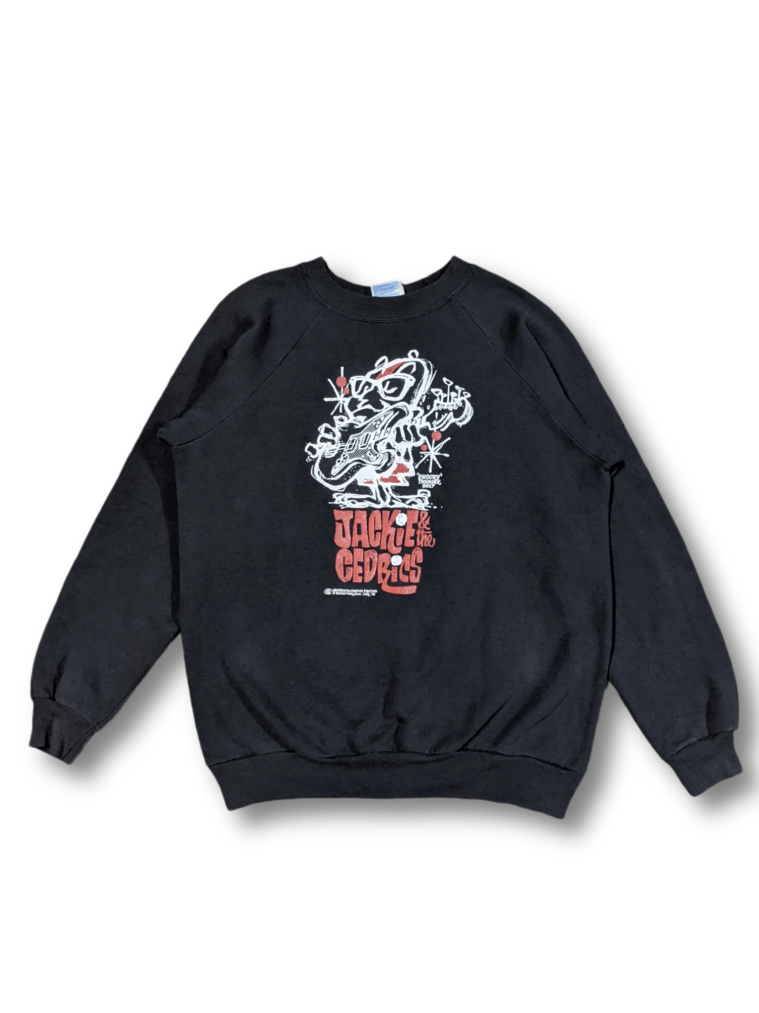 image of Band Tees Vintage 90's Jackie & The Cedrics Sweatshirt in Black, Men's (Size Medium)