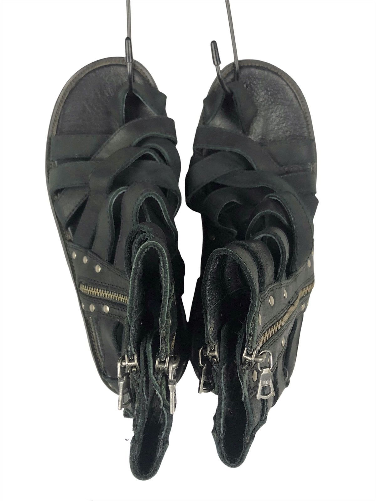 NO ID SICK💥 No Id 🇯🇵 SS14 Leather Sandal Size US 10 / EU 43 - 11 Thumbnail