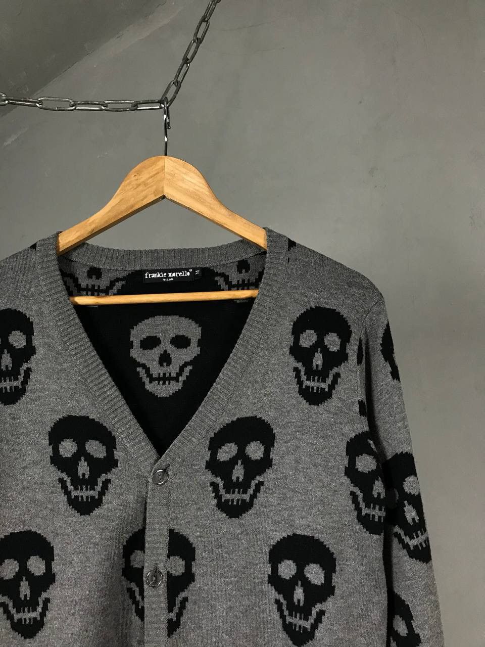 Frankie Morello Frankie Morello designer skulls monogram luxury cardigan Size US M / EU 48-50 / 2 - 2 Thumbnail