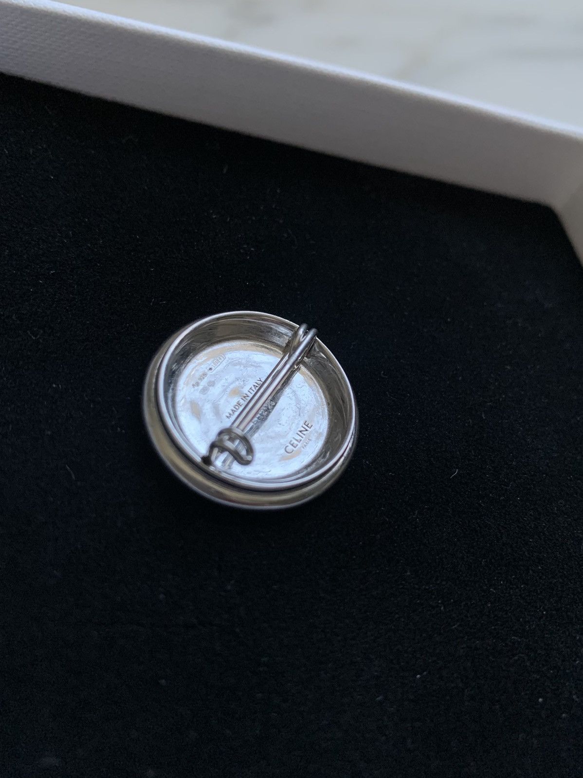 Celine × Hedi Slimane Celine Unlock Your Fantasies .925 Silver Pin Badge Slimane Size ONE SIZE - 4 Thumbnail