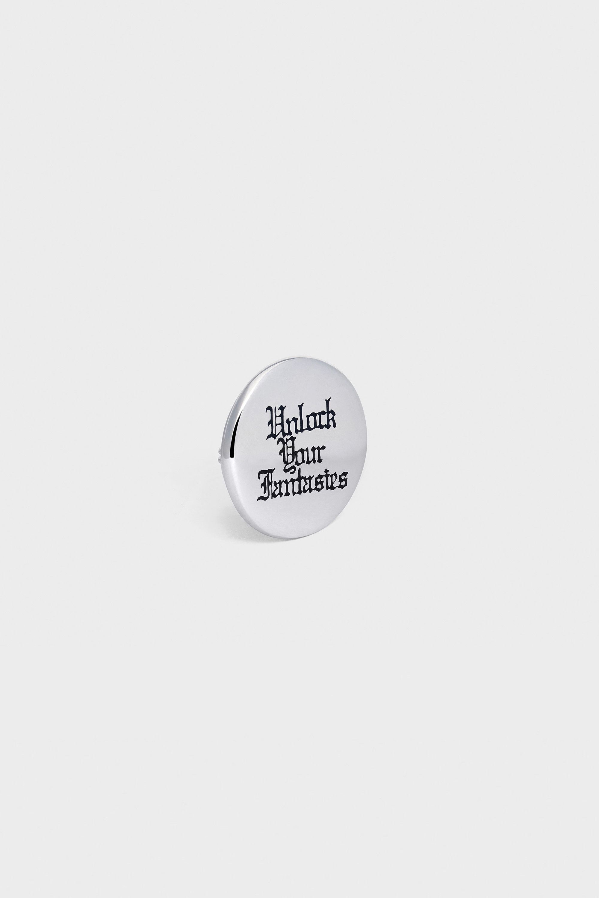 Celine × Hedi Slimane Celine Unlock Your Fantasies .925 Silver Pin Badge Slimane Size ONE SIZE - 1 Thumbnail