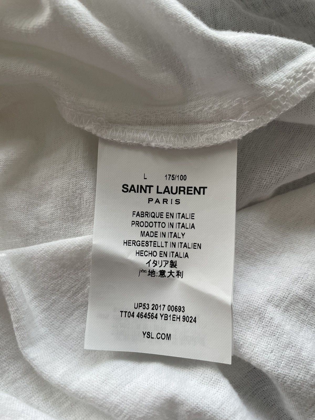 Saint Laurent Paris Super Runway Limited Edition Universite White Tee T-shirt Size US XL / EU 56 / 4 - 5 Thumbnail