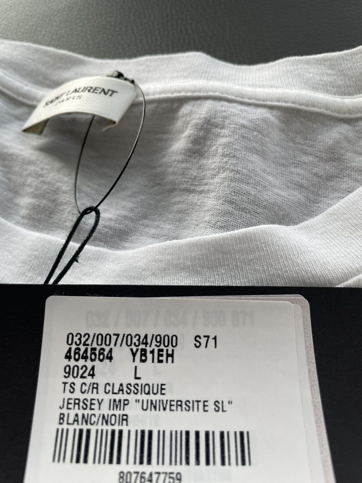 Saint Laurent Paris Super Runway Limited Edition Universite White Tee T-shirt Size US XL / EU 56 / 4 - 10 Thumbnail