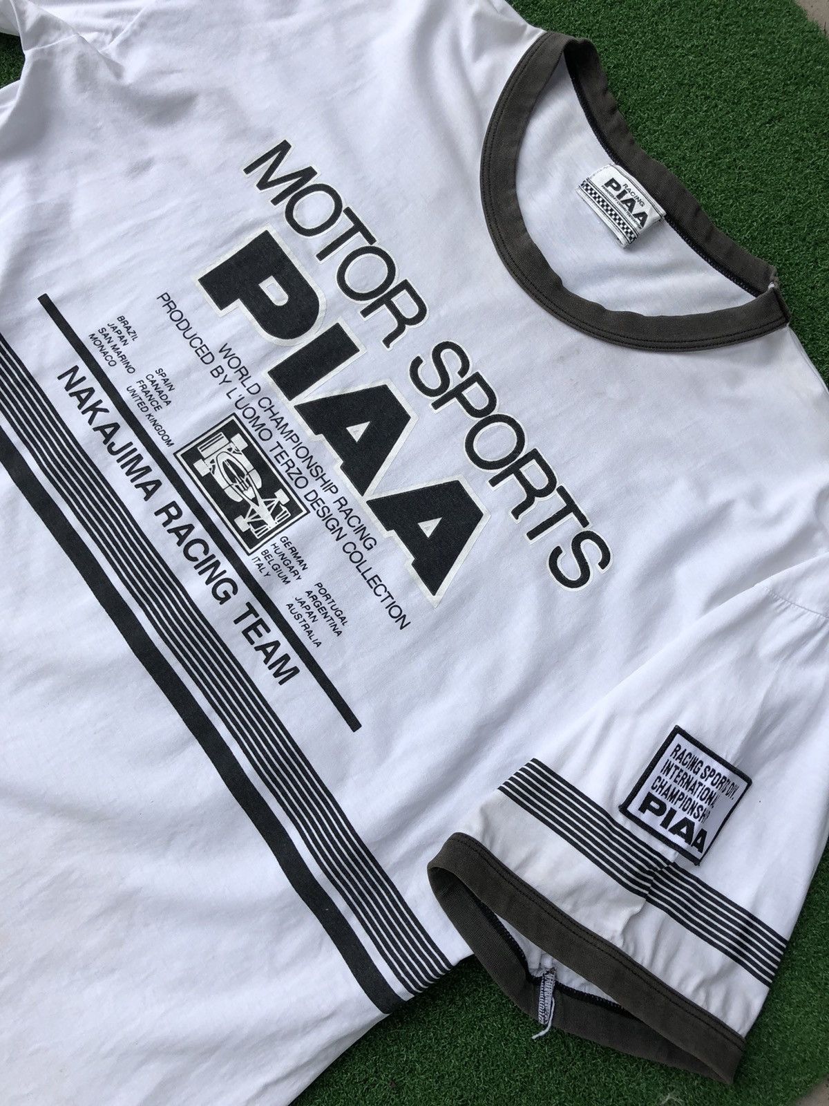 Vintage RARE! Vintage PIAA Racing Nakajima Racing Team TShirt Size US L / EU 52-54 / 3 - 2 Thumbnail