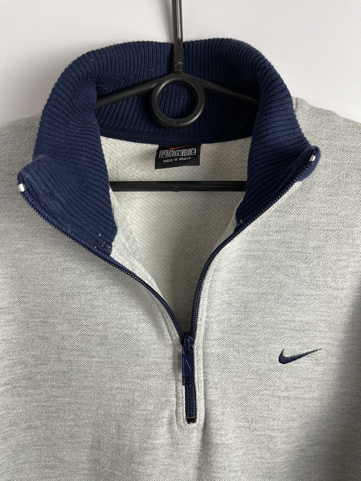 Nike × Vintage Sweatshirt Nike Vintage Grey with lamps 3/4 zip Size US XS / EU 42 / 0 - 9 Thumbnail