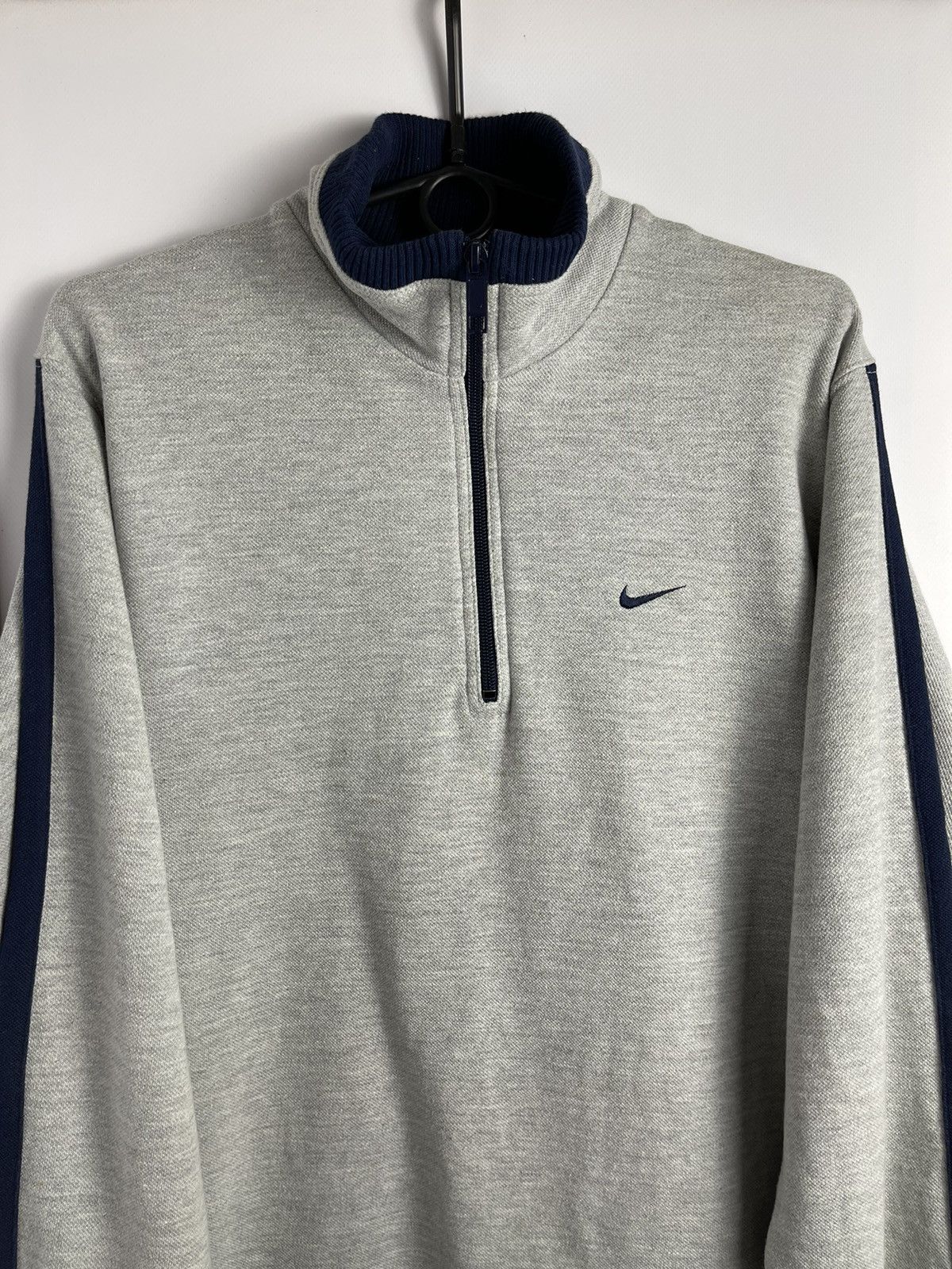 Nike × Vintage Sweatshirt Nike Vintage Grey with lamps 3/4 zip Size US XS / EU 42 / 0 - 15 Thumbnail